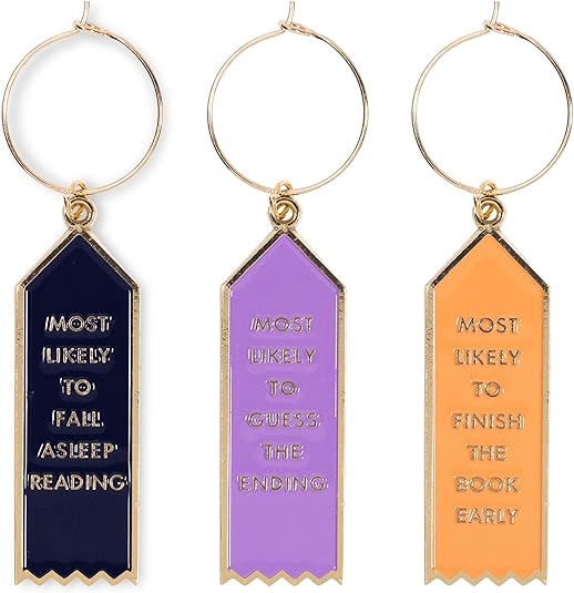 Kate Spade Book Club Wine Charm Set - Image 3