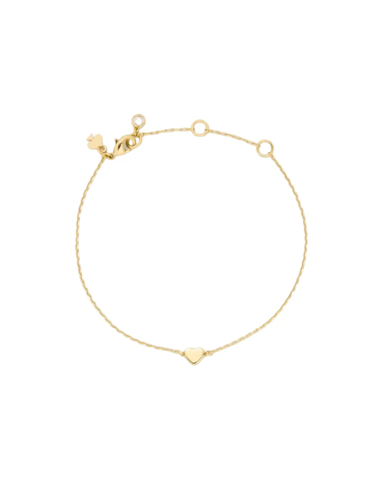 Kate Spade You're A Gem Metal Mini Heart Bracelet