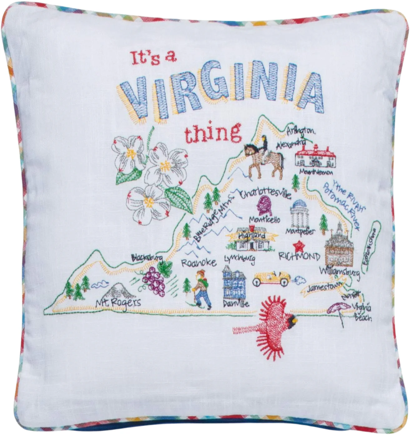 Kay Dee Designs "It's A Virginia Thing" Pillow
