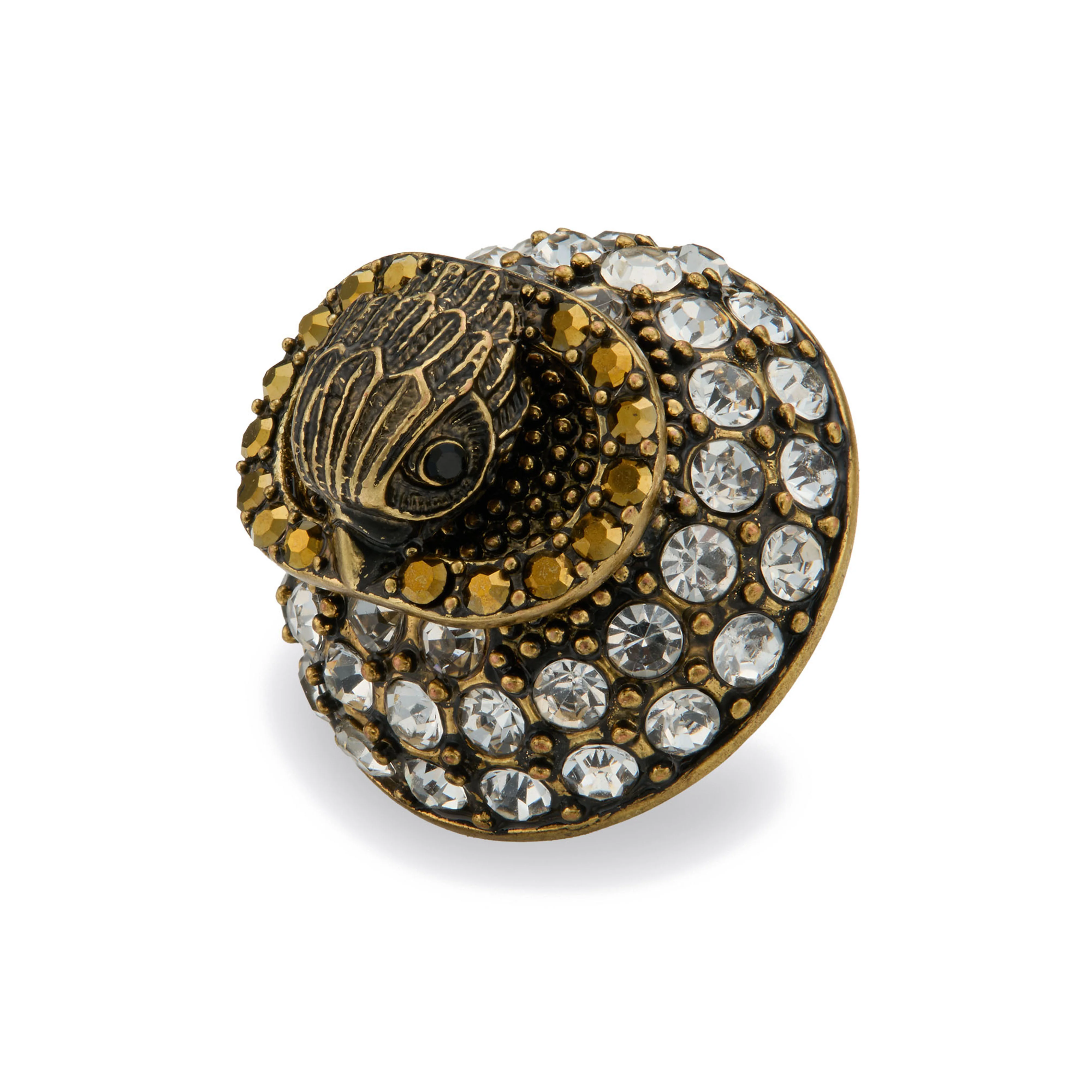 Kurt Geiger Signature Chelsea Eagle Pave Stud Earrings - Image 2