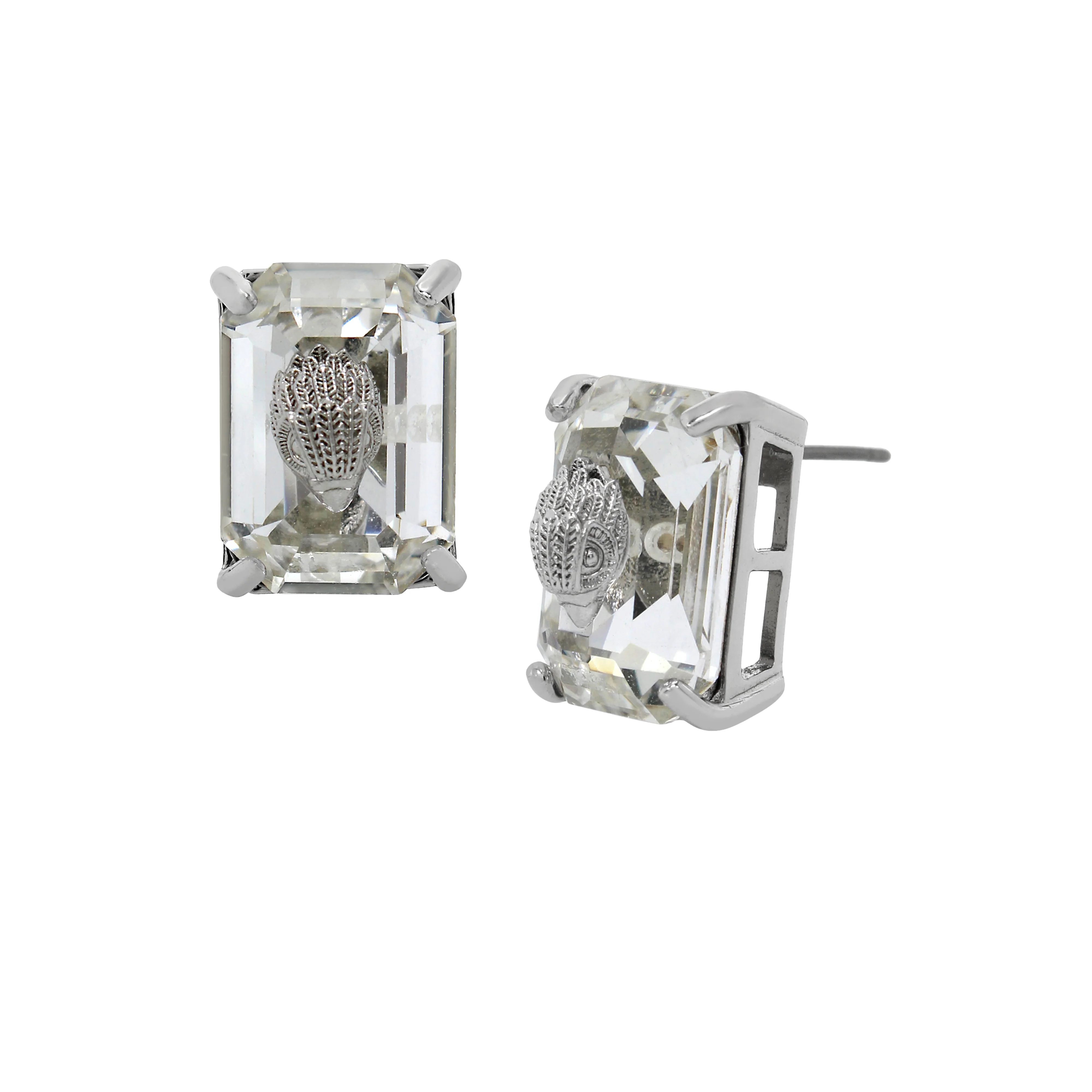 Kurt Geiger Signature Eagle Stone Stud Earrings