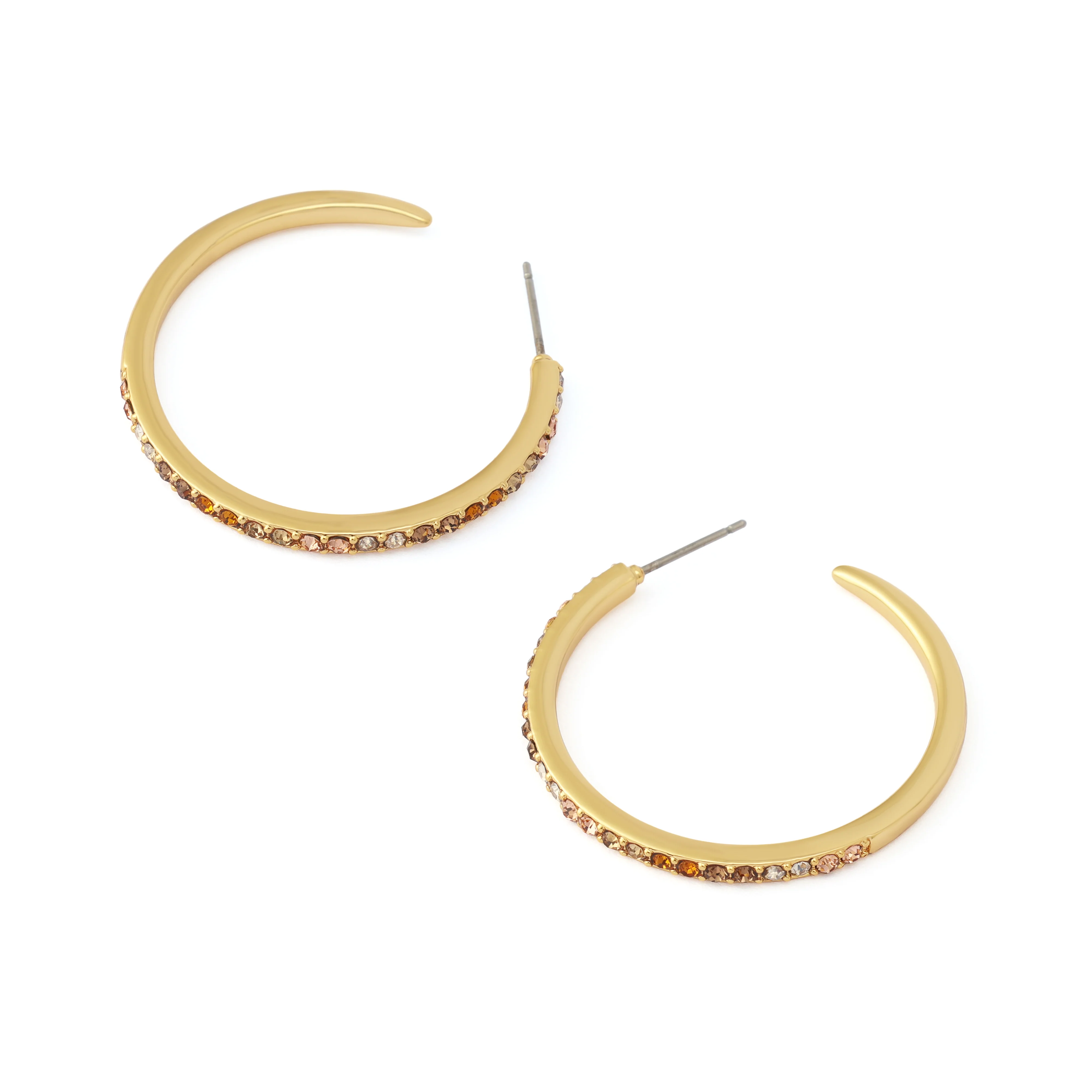 Kurt Geiger Pavé Medium Hoop Earrings - Image 3