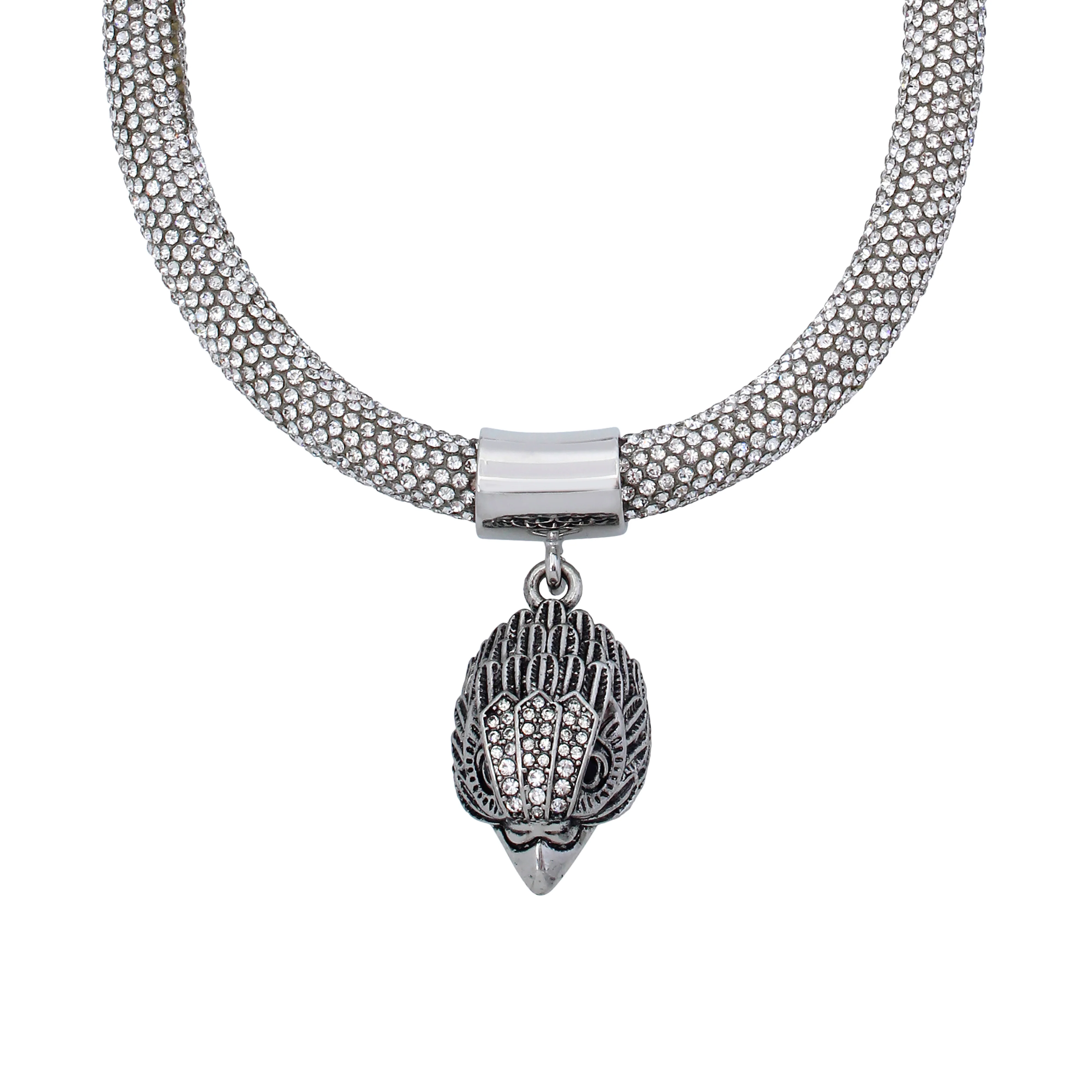 Kurt Geiger Signature Eagle Mesh Collar Necklace - Image 2