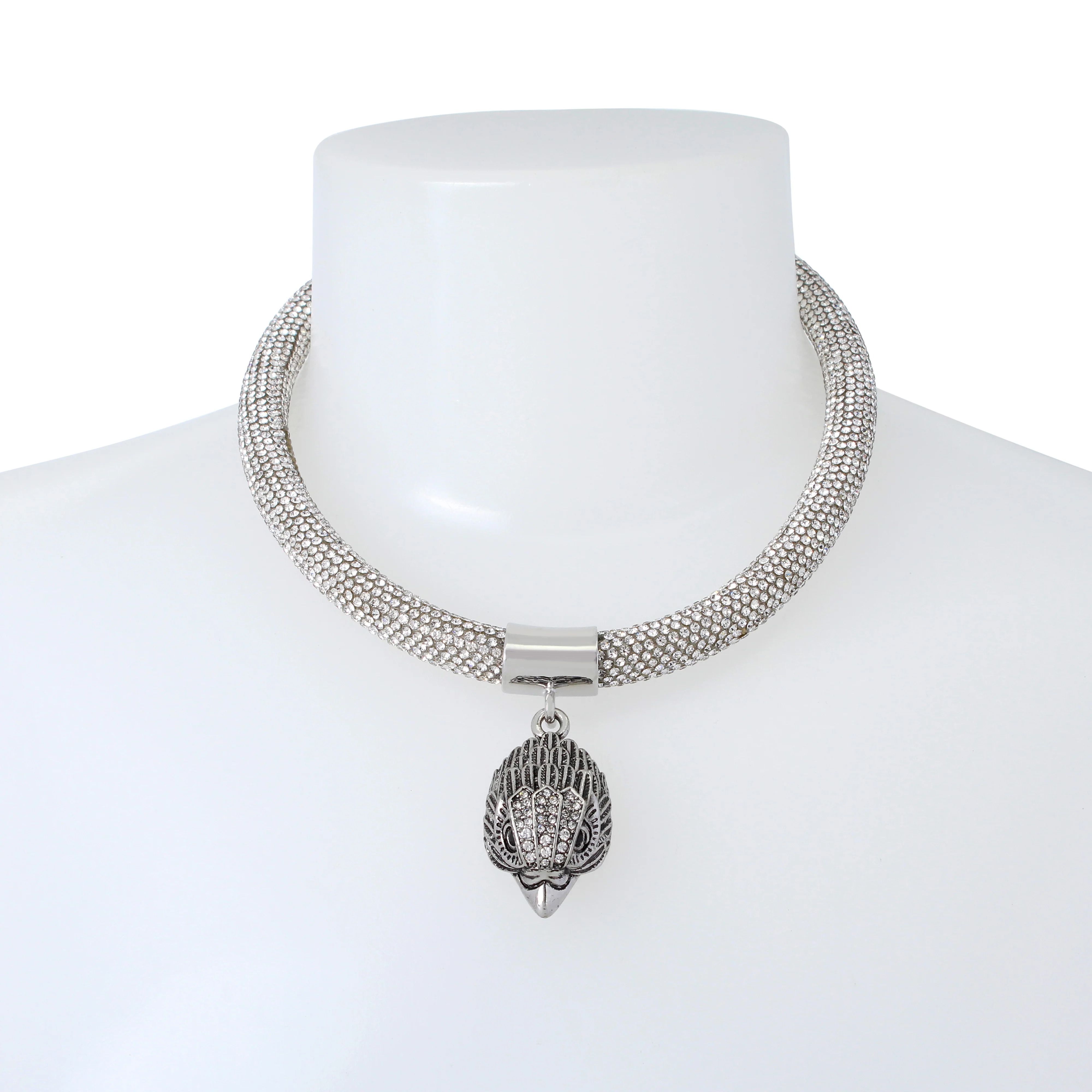 Kurt Geiger Signature Eagle Mesh Collar Necklace - Image 3