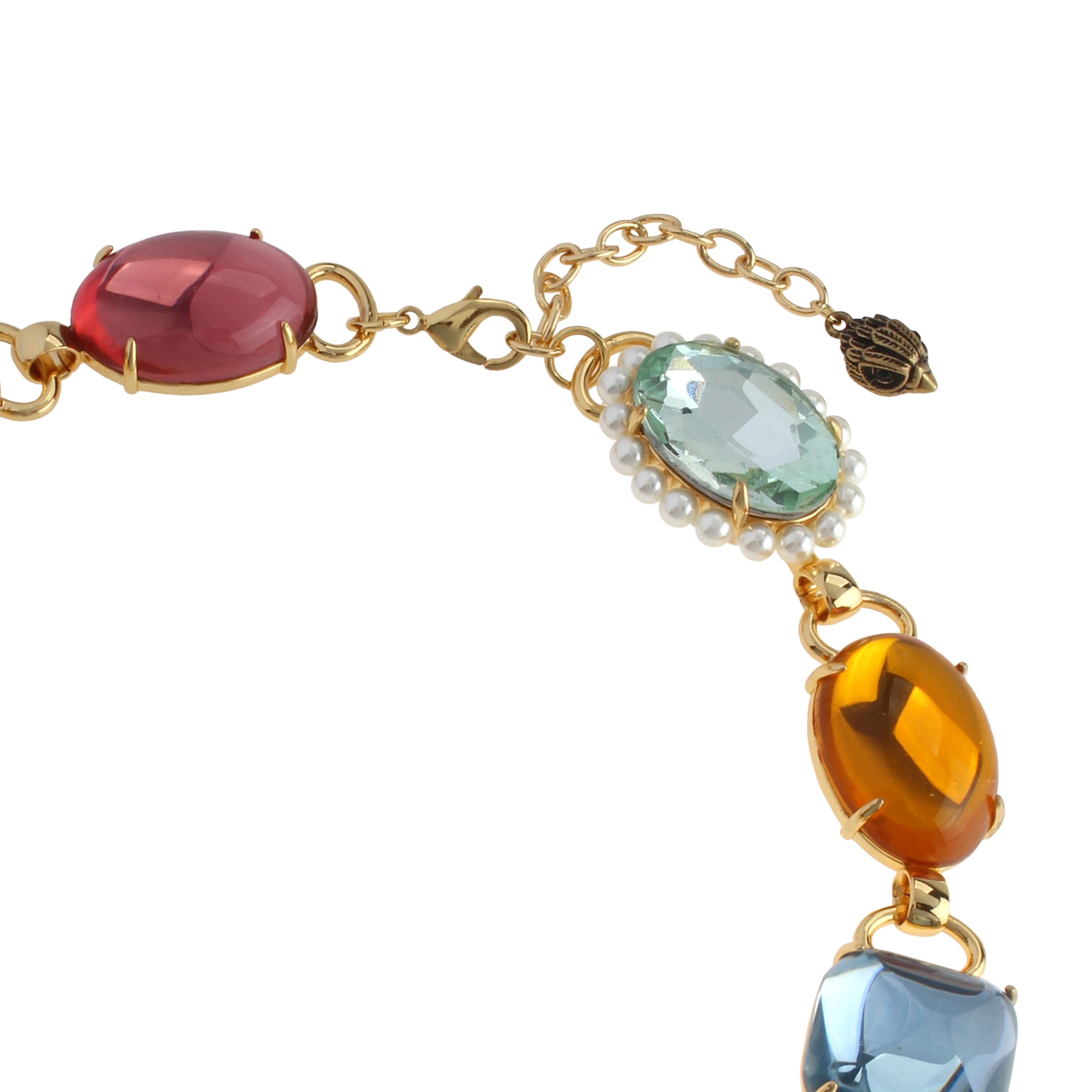 Kurt Geiger Signature Eagle Candy Gemstone Collar Necklace - Image 3