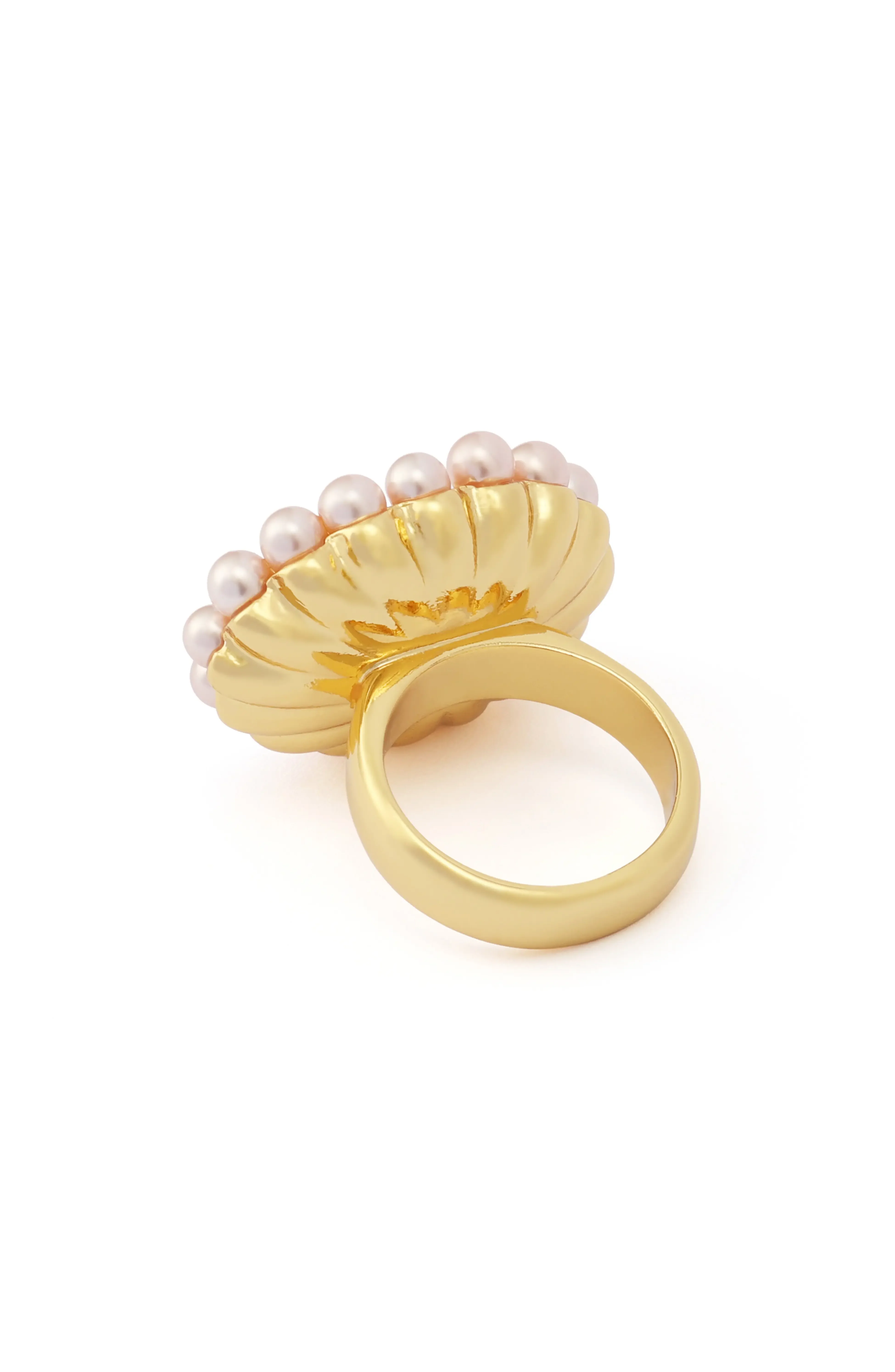 Kurt Geiger Gemstone Pearl Cocktail Ring - Size 7 - Image 3