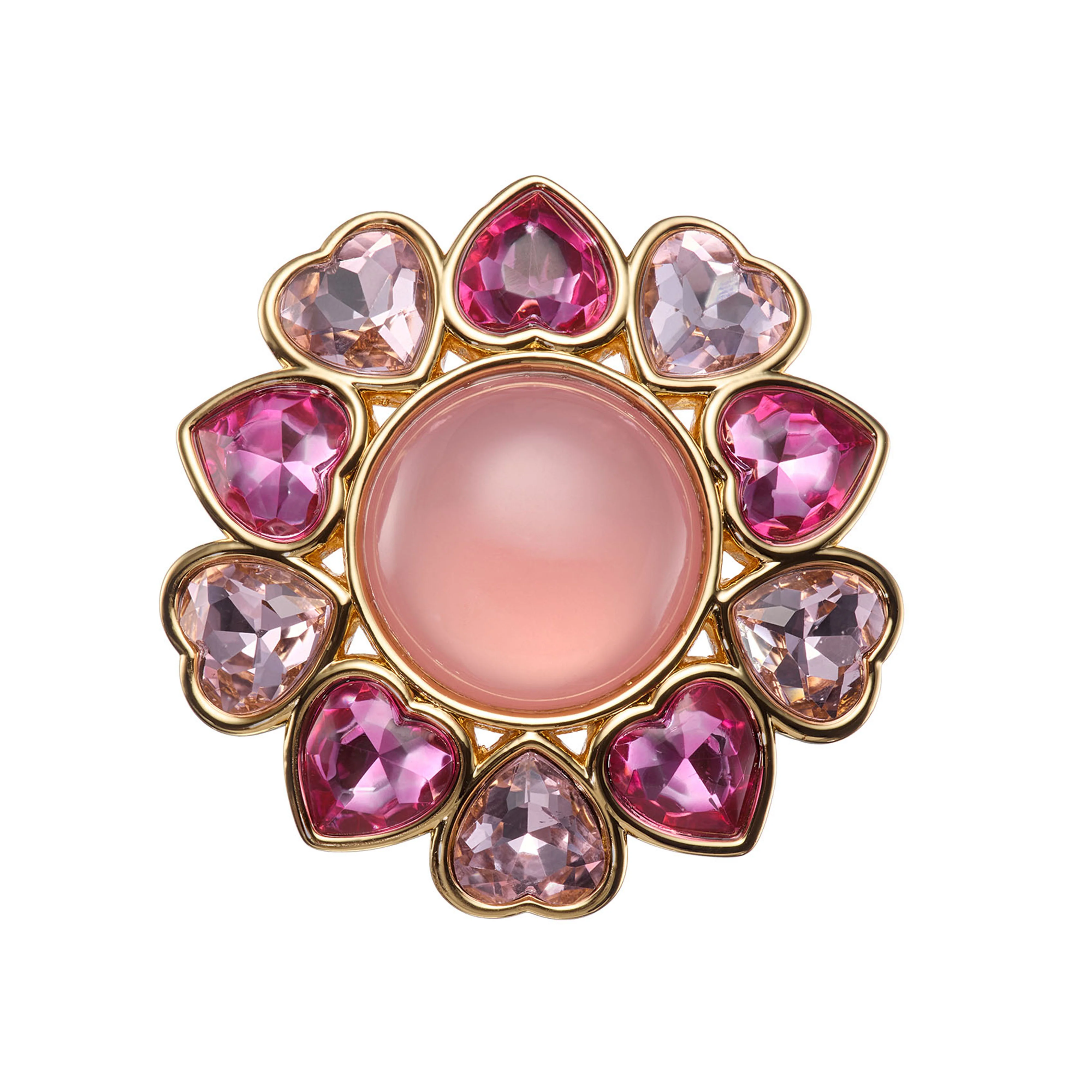 Kurt Geiger Multi Heart Stone Cocktail Ring - Size 8 - Image 2