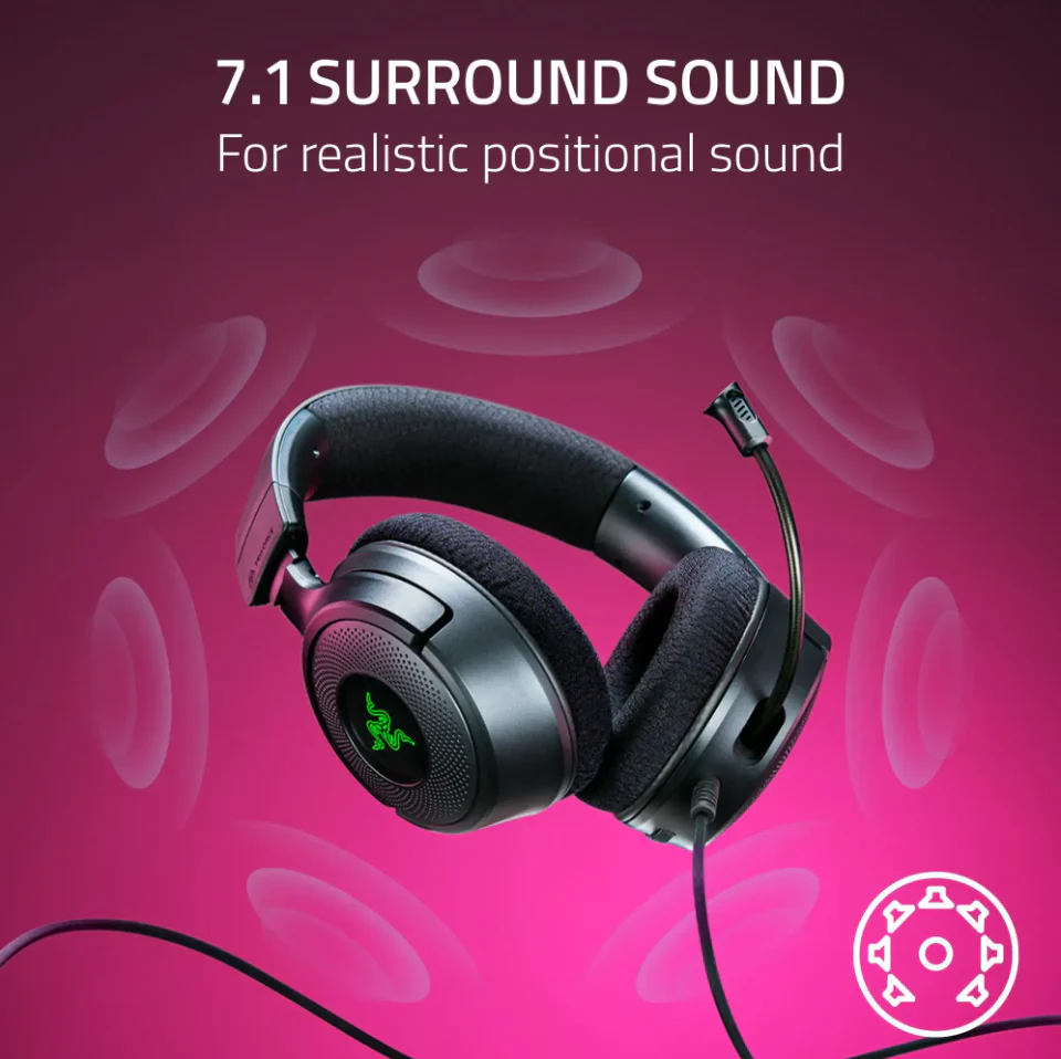 Razer Kraken V4 X Wired Gaming Headset with Chroma RGB - Image 6