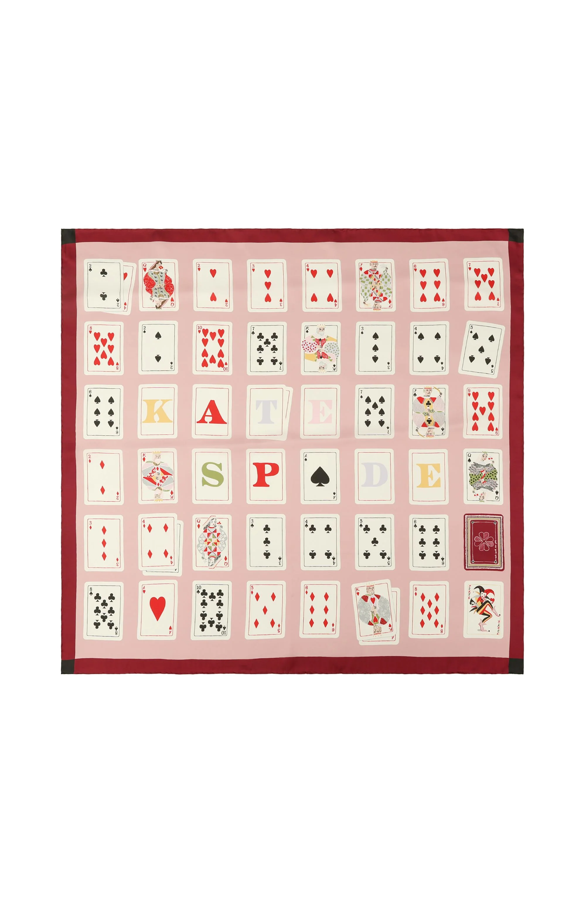 Kate Spade Playing Cards Silk Square Scarf - Image 3
