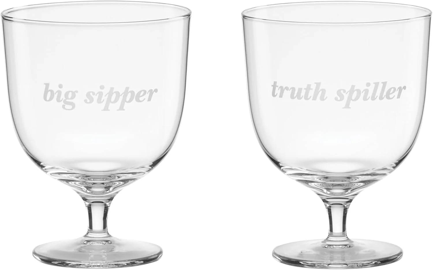 Kate Spade Truth Spiller & Big Sipper Short Glasses - Set of 2