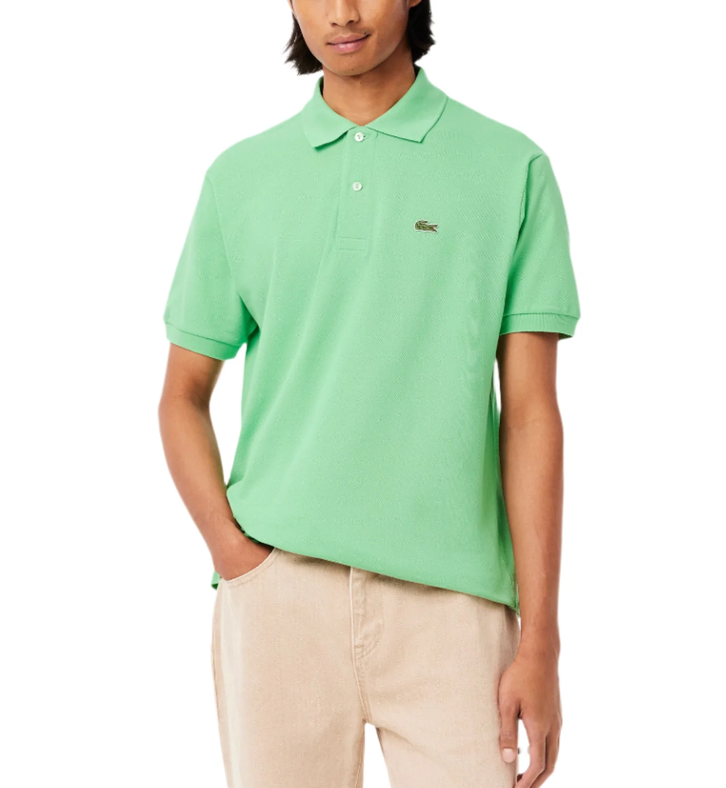 Lacoste Mens Classic Fit Original Short Sleeve Polo Shirt - Image 3