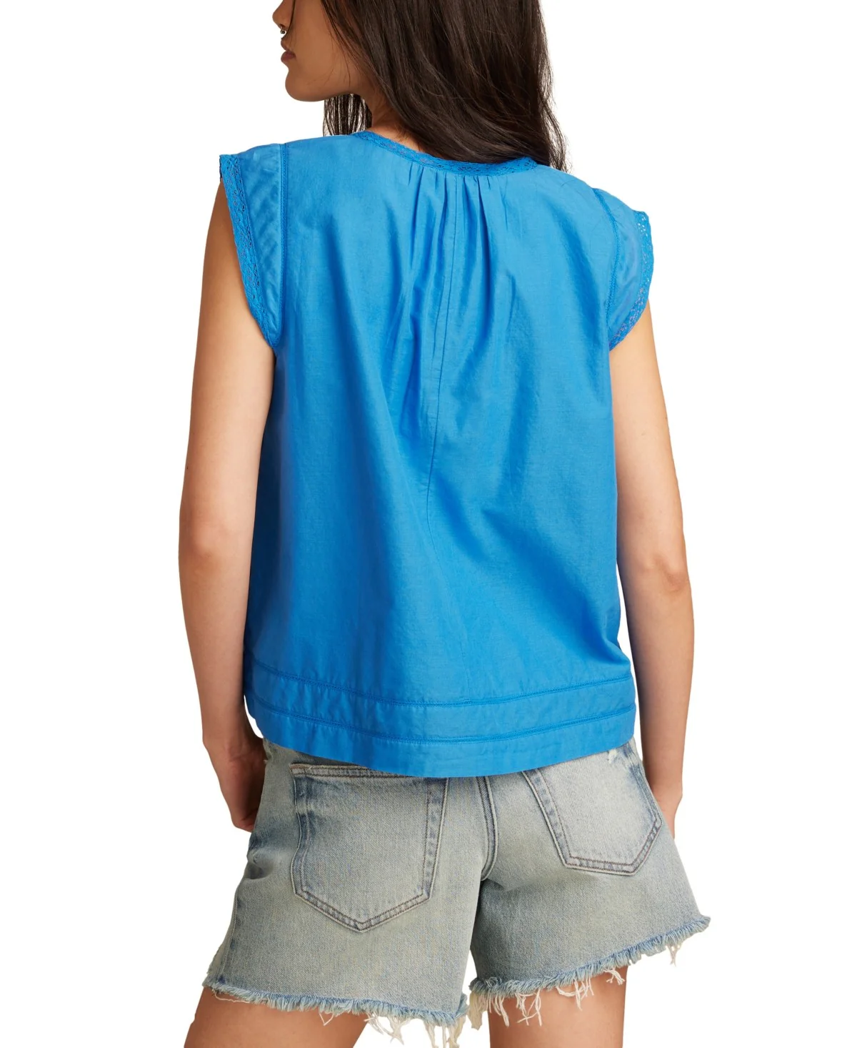 Lucky Brand Womens Lace Trim Tank Top - Image 2