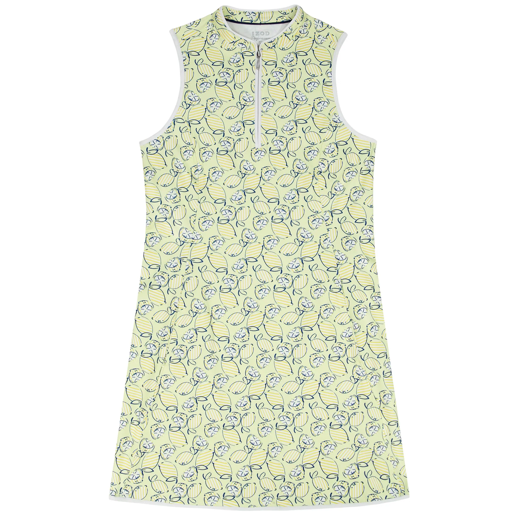 IZOD Womens L'acey Zip Court Printed Dress