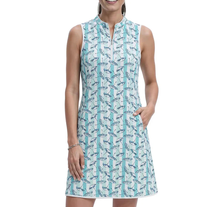 IZOD Womens L’acey Zip Court Printed Dress - Image 2