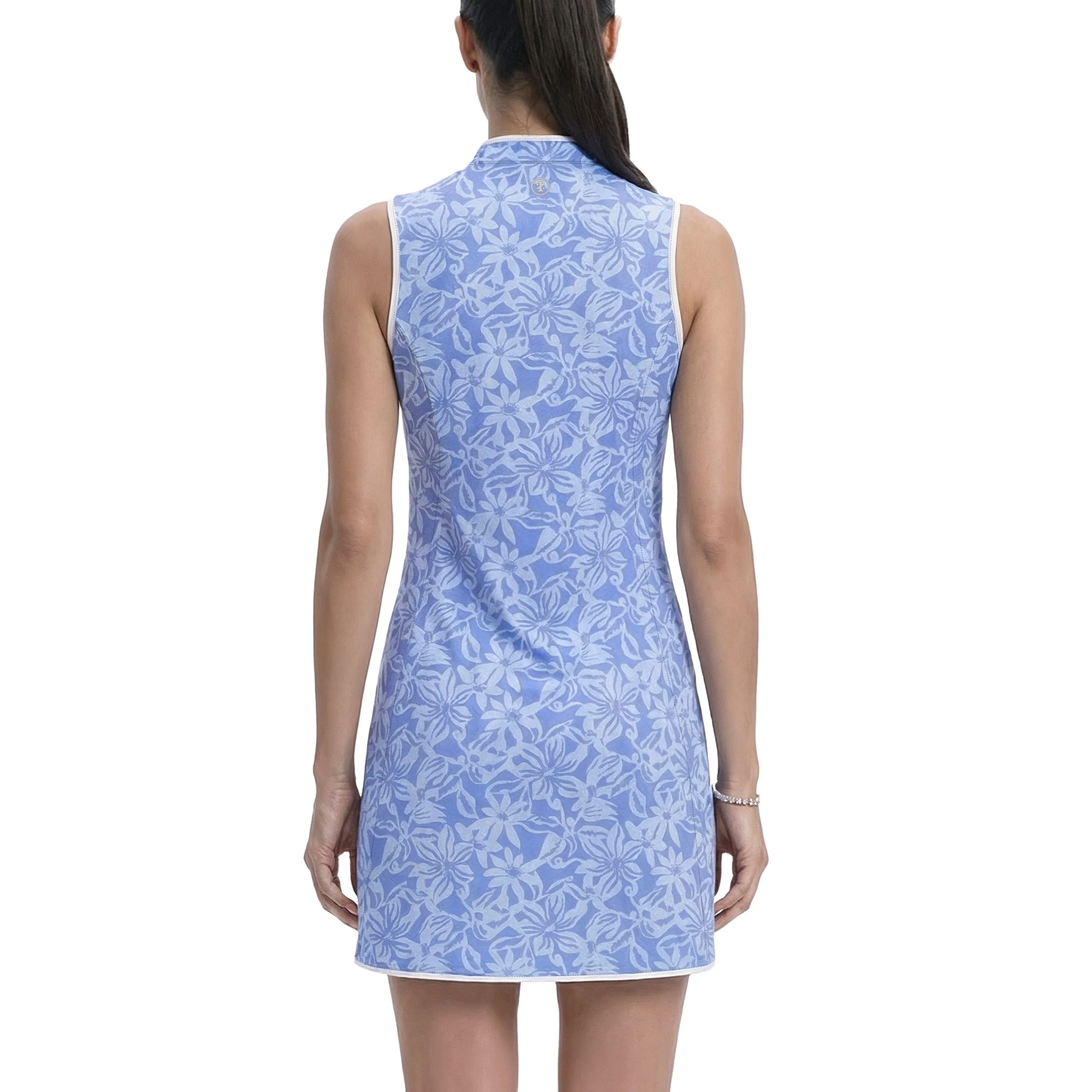 IZOD Womens L'acey Zip Court Printed Dress - Image 3