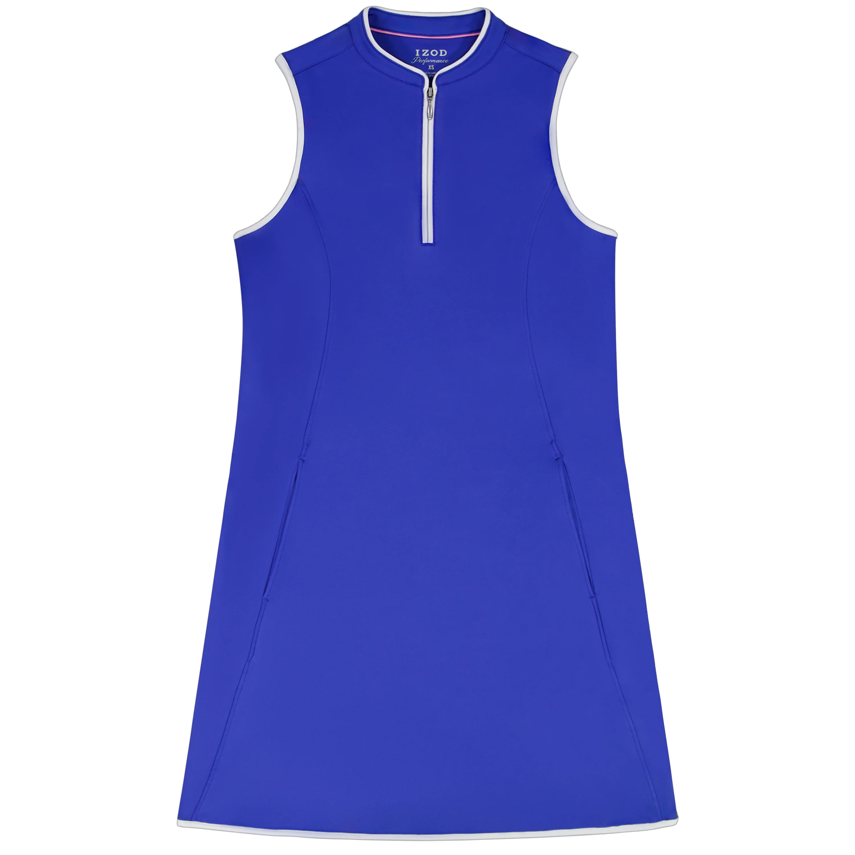 IZOD Womens L'acey Zip Court Printed Dress