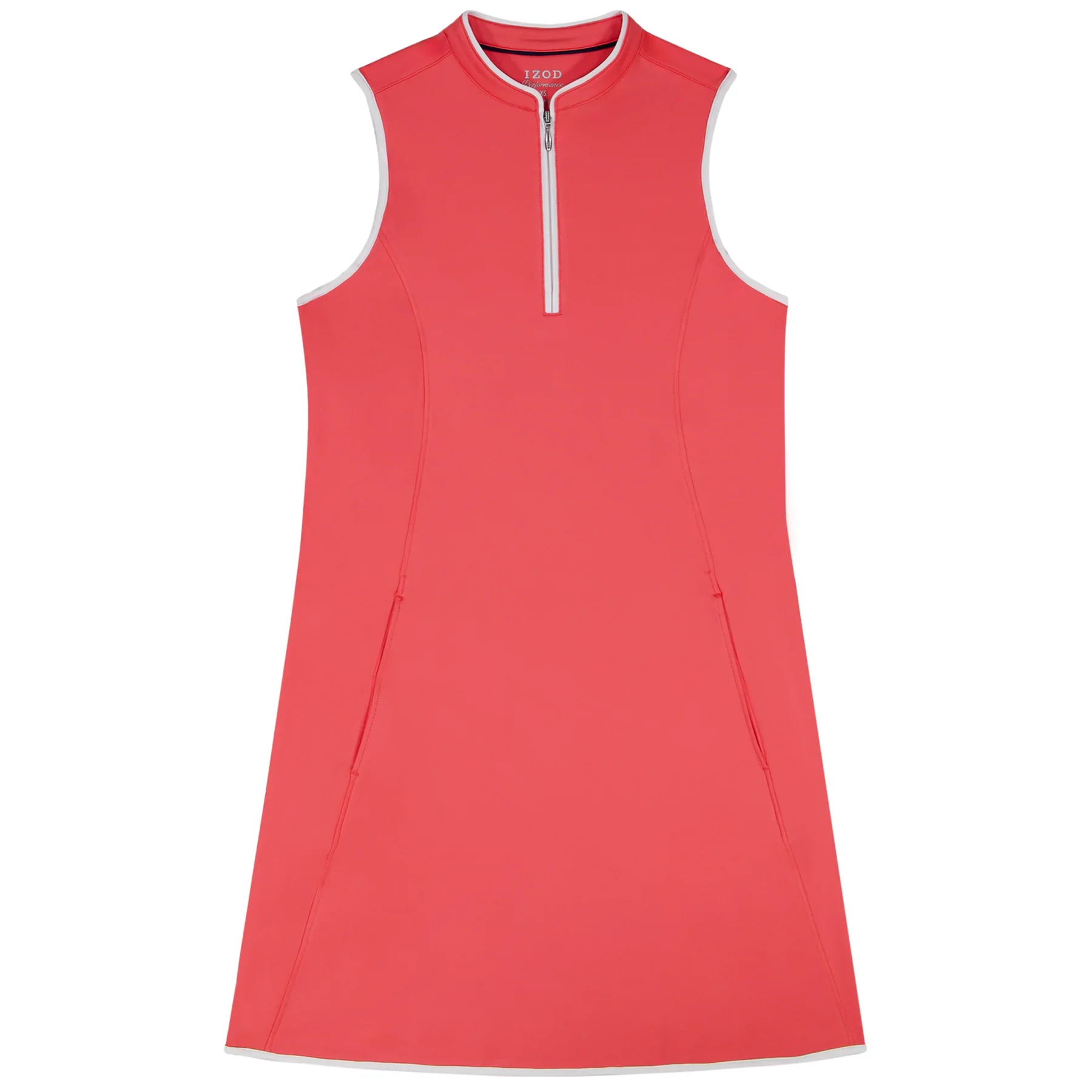 IZOD Womens L'acey Zip Court Dress - Image 2