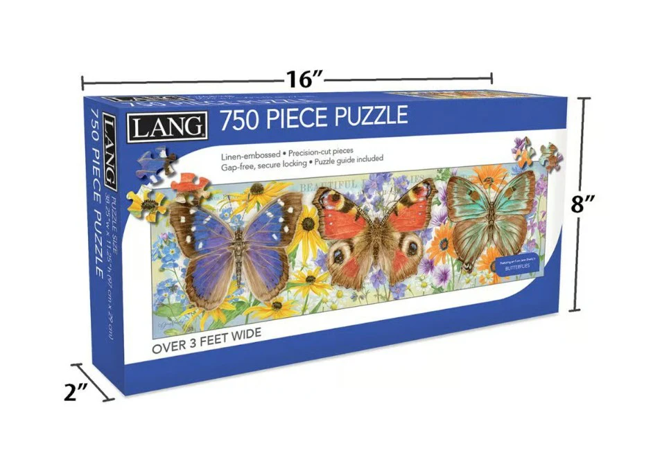 Lang Butterflies 750 Piece Panoramic Puzzle - Image 4
