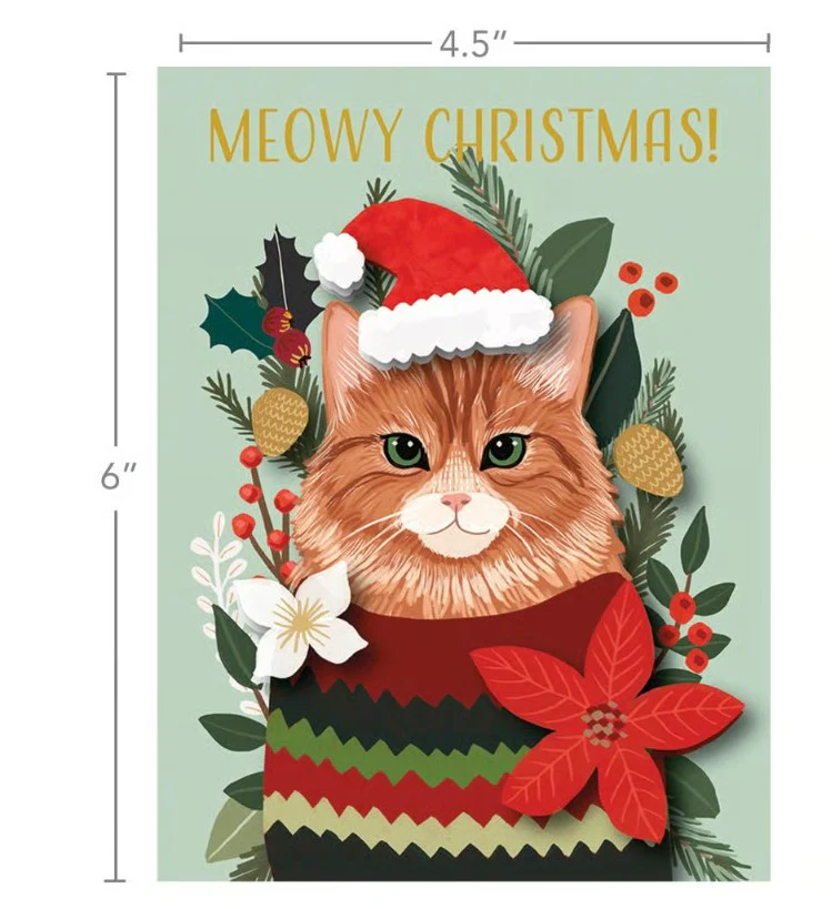 Lang Meowy Christmas Luxe Christmas Cards - Image 4
