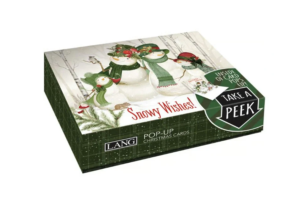 Lang Woodland Snowman Pop-Up Christmas Cards - Image 5