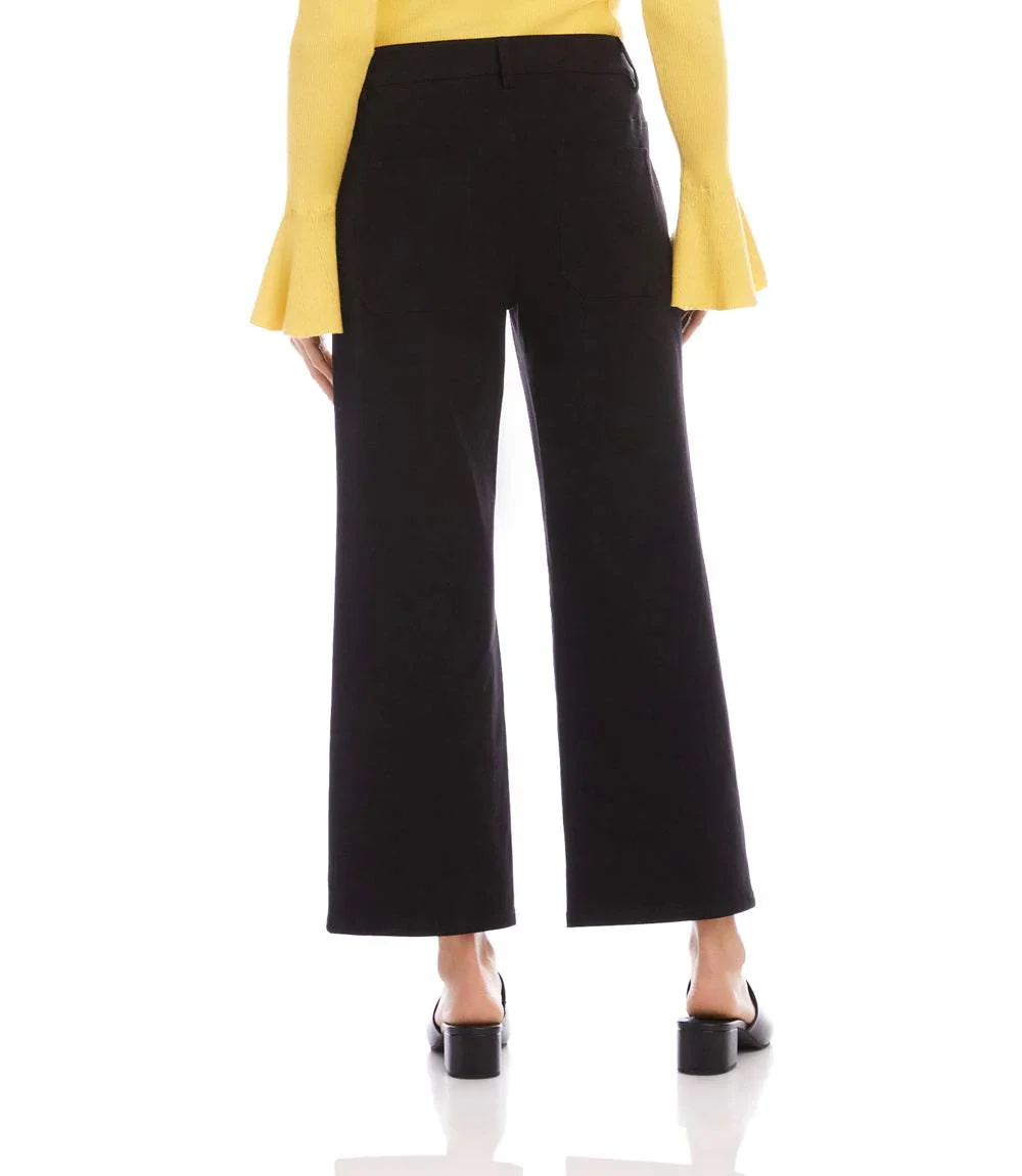 Karen Kane Womens Lauren Patch Pocket Cropped Pants - Image 3
