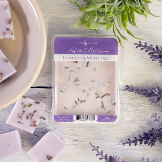 Candle Warmers Etc. Lavender & White Sage Artisan Wax Melts - Image 3
