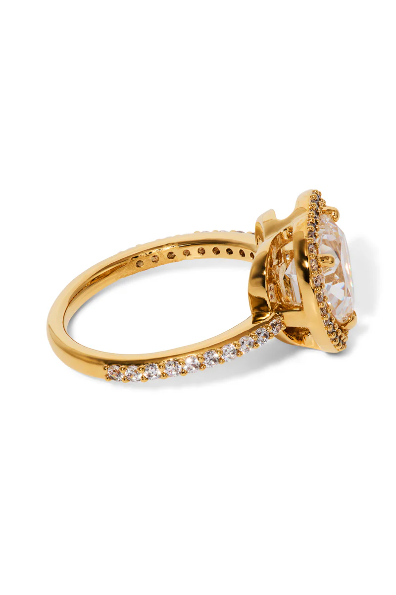 Nadri Le Bisou Halo Heart Ring - Size 7 - Image 2