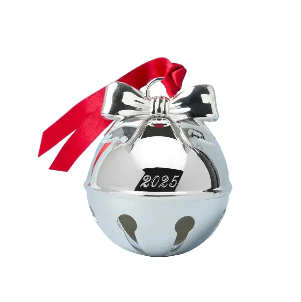 Lenox 2025 Jingle Bell Silverplate Ornament