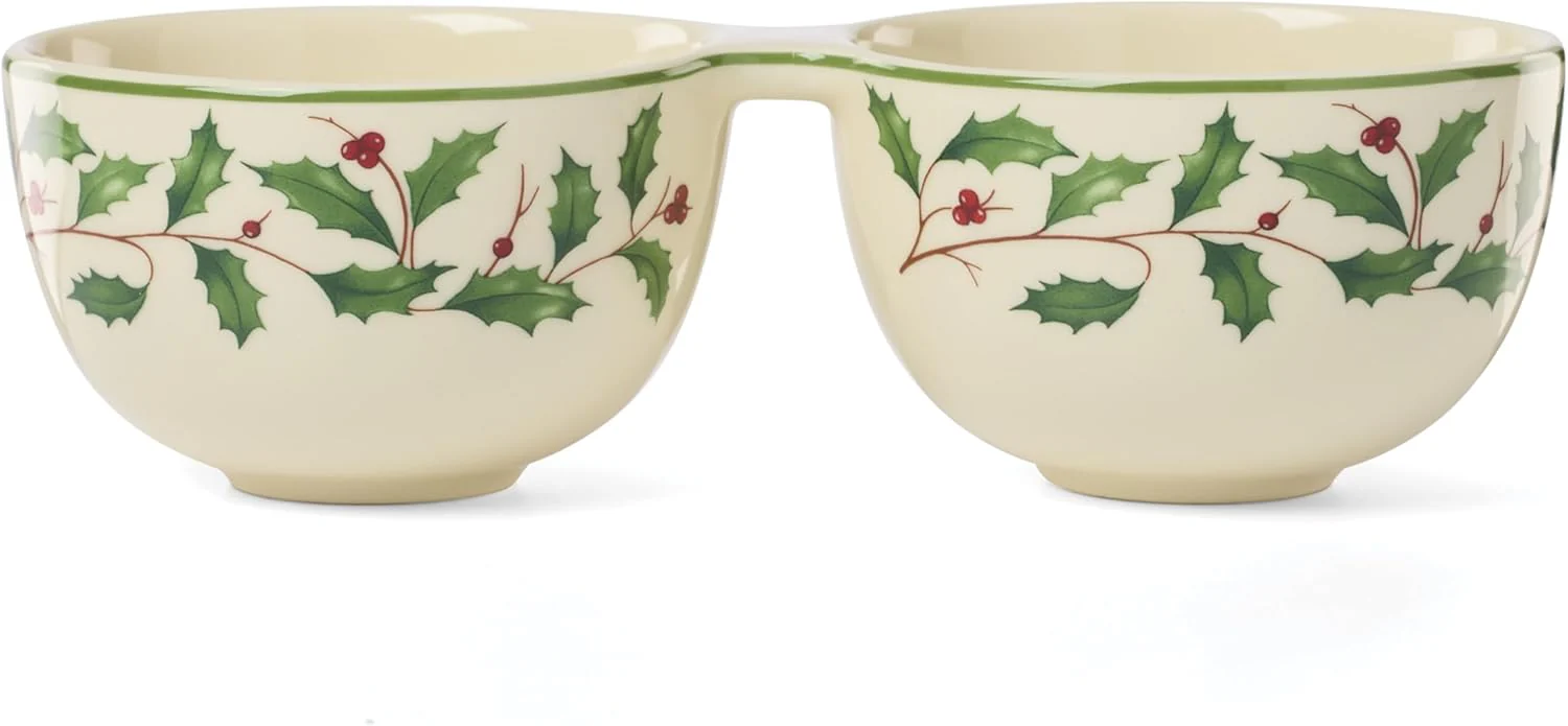 Lenox Holiday Double Dip Bowl