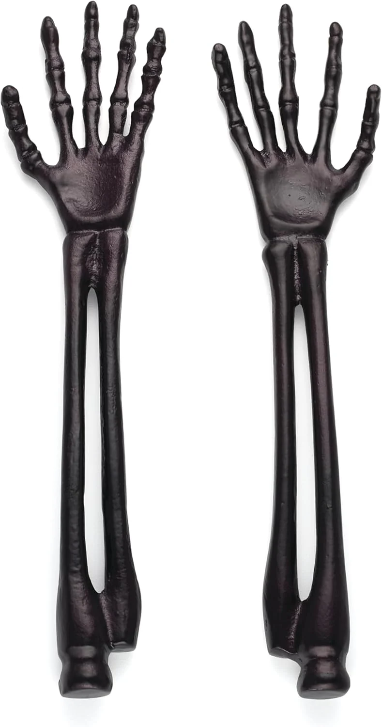 Lenox Oneida Vintro Halloween Skeleton Satin Salad Servers - Set of 2