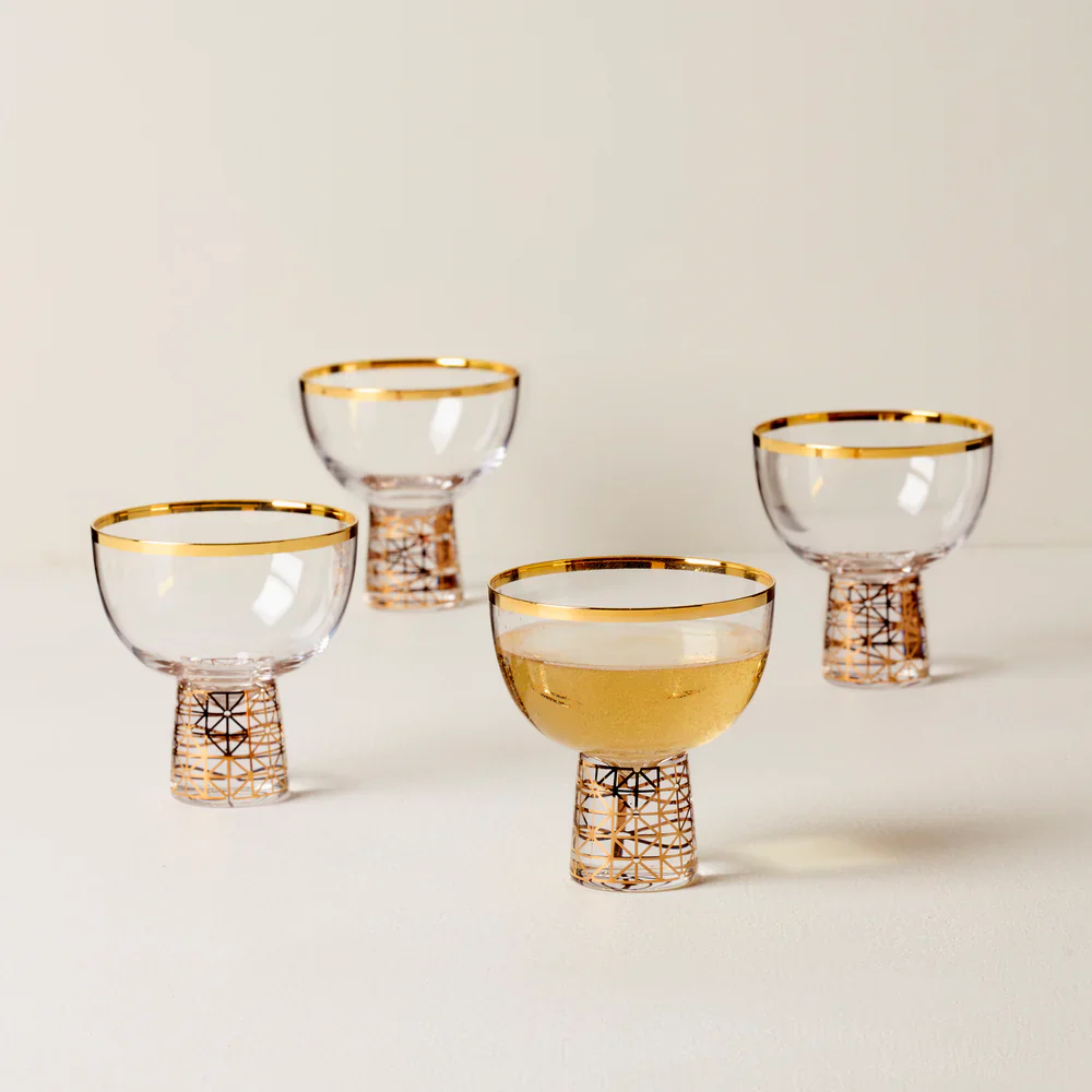 Lenox Tuscany Classics Gold Frost Coupe Glasses - Set of 4 - Image 2