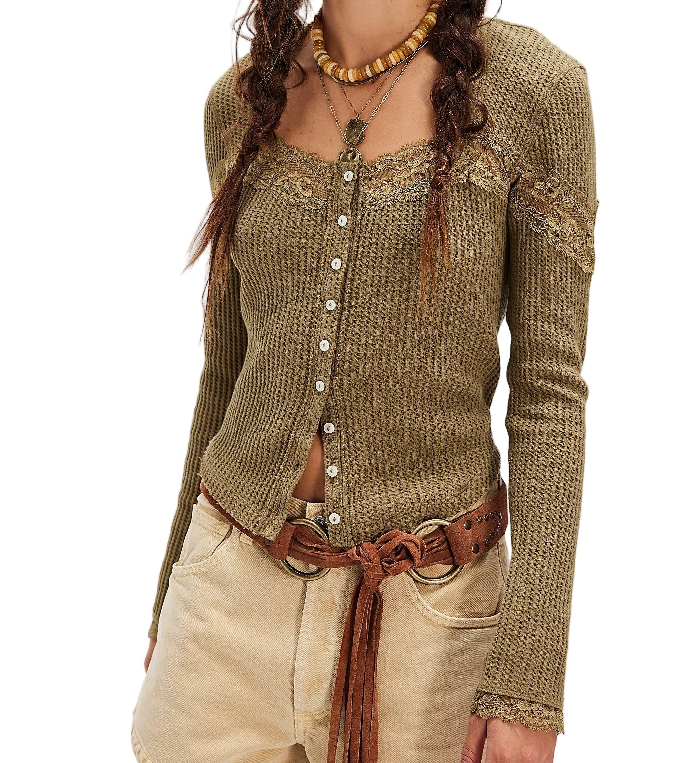 Free People Womens Lets Party Cardigan - Image 2