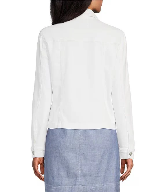 Tommy Bahama Womens Leila Stretch Twill Denim Jacket - Image 2