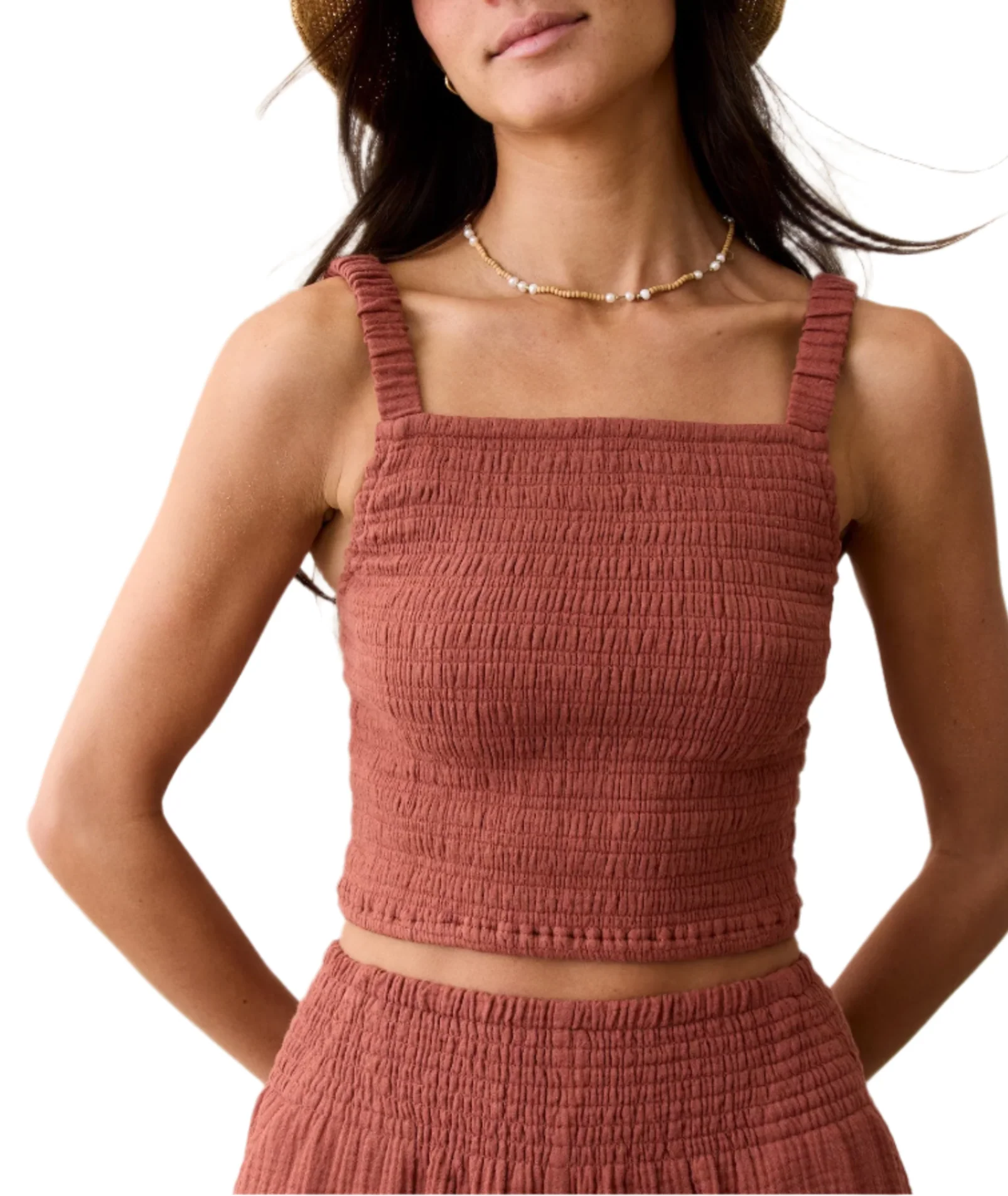 Marine Layer Womens Lila Double Cloth Tank Top