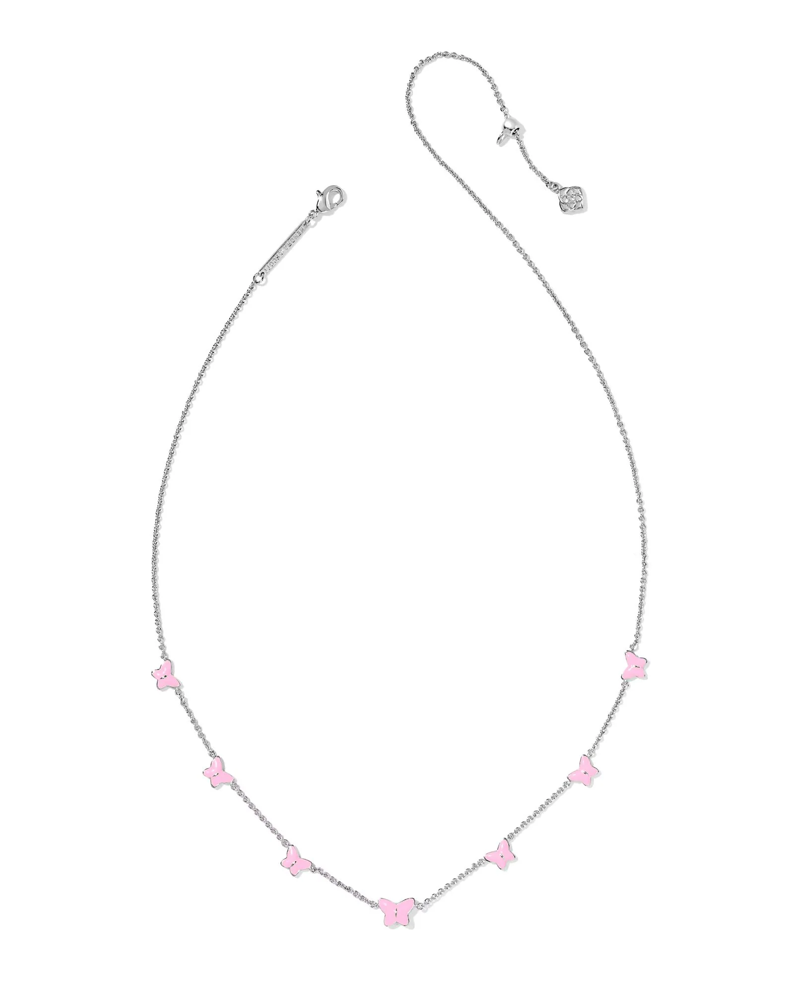 Kendra Scott Lillia Butterfly Silver Enamel Strand Necklace - Image 3