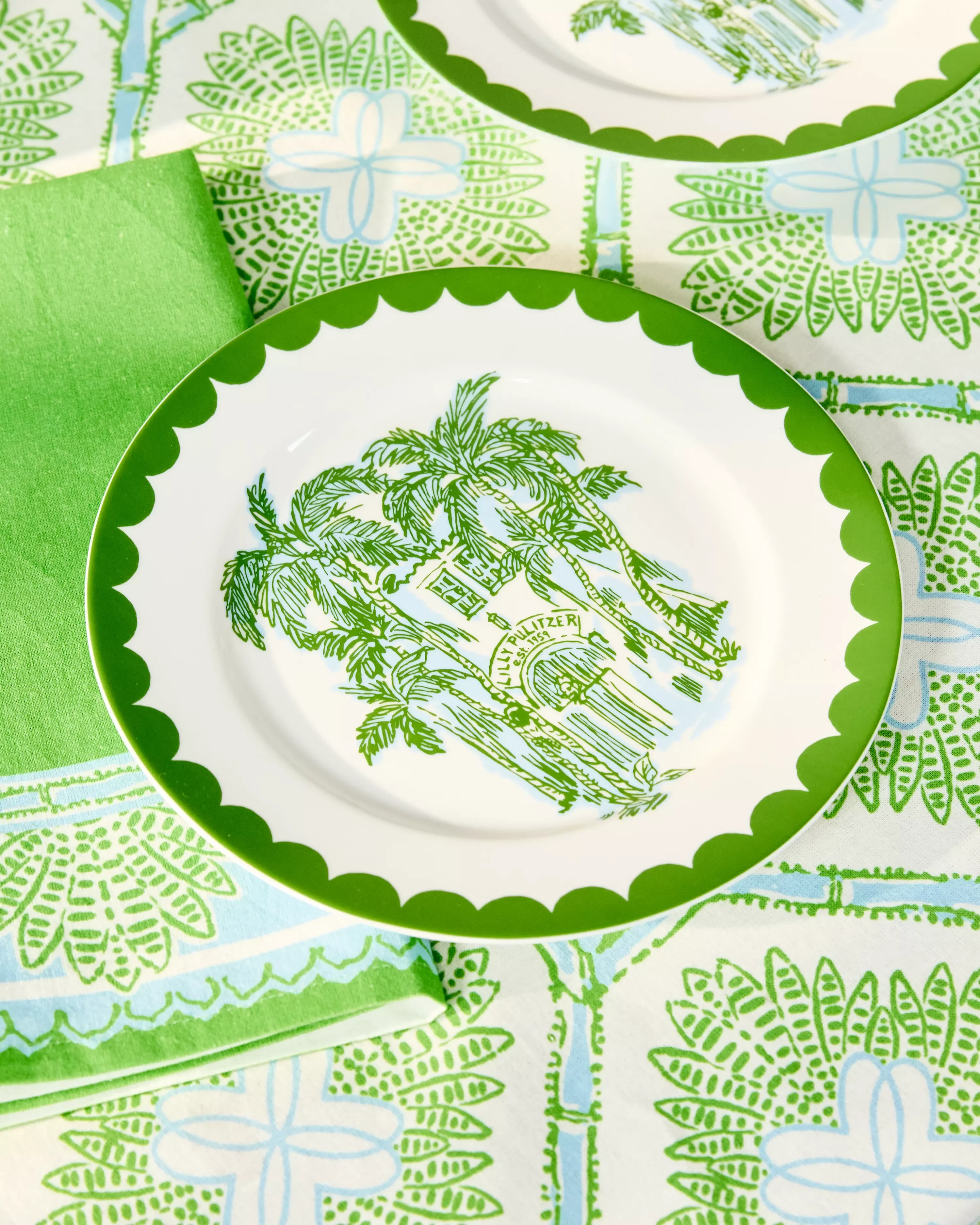 Lilly Pulitzer Ceramic Salad Plates - Set of 4 - Image 3