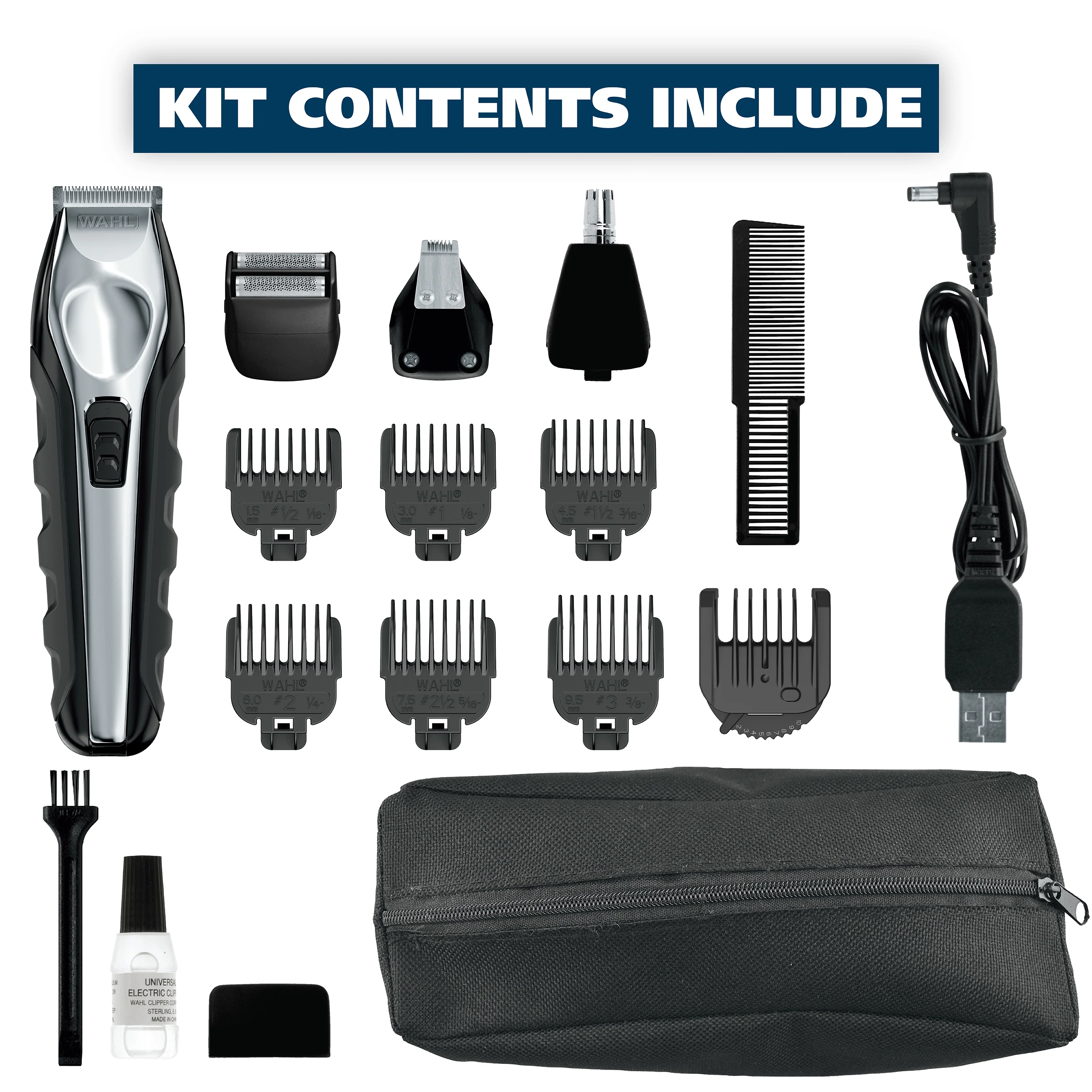 Wahl Lithium Ion Multigroom Cordless Rechargeable Trimmer Combo - Image 5