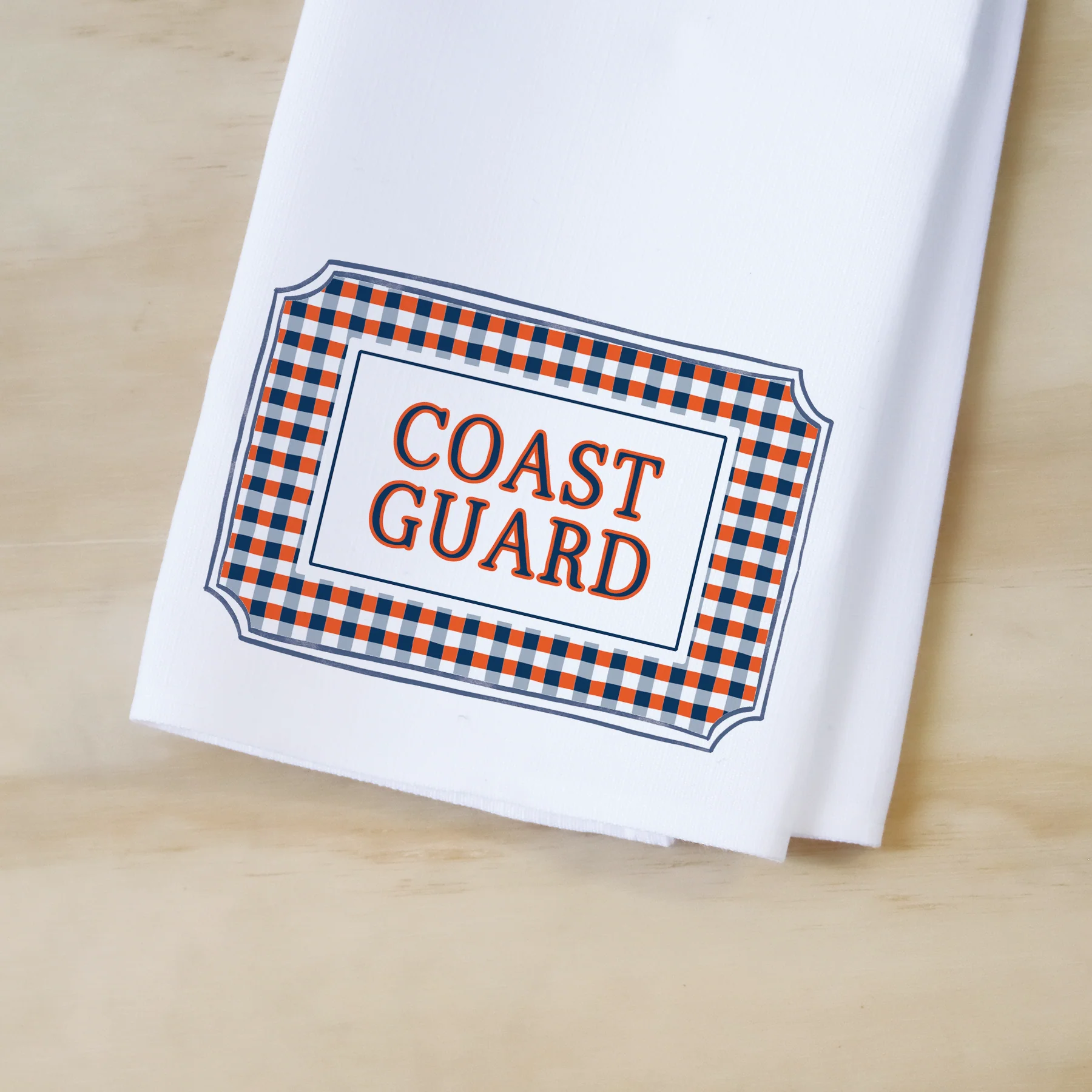 Little Birdie Coast Guard Triple Gingham Tea Towel