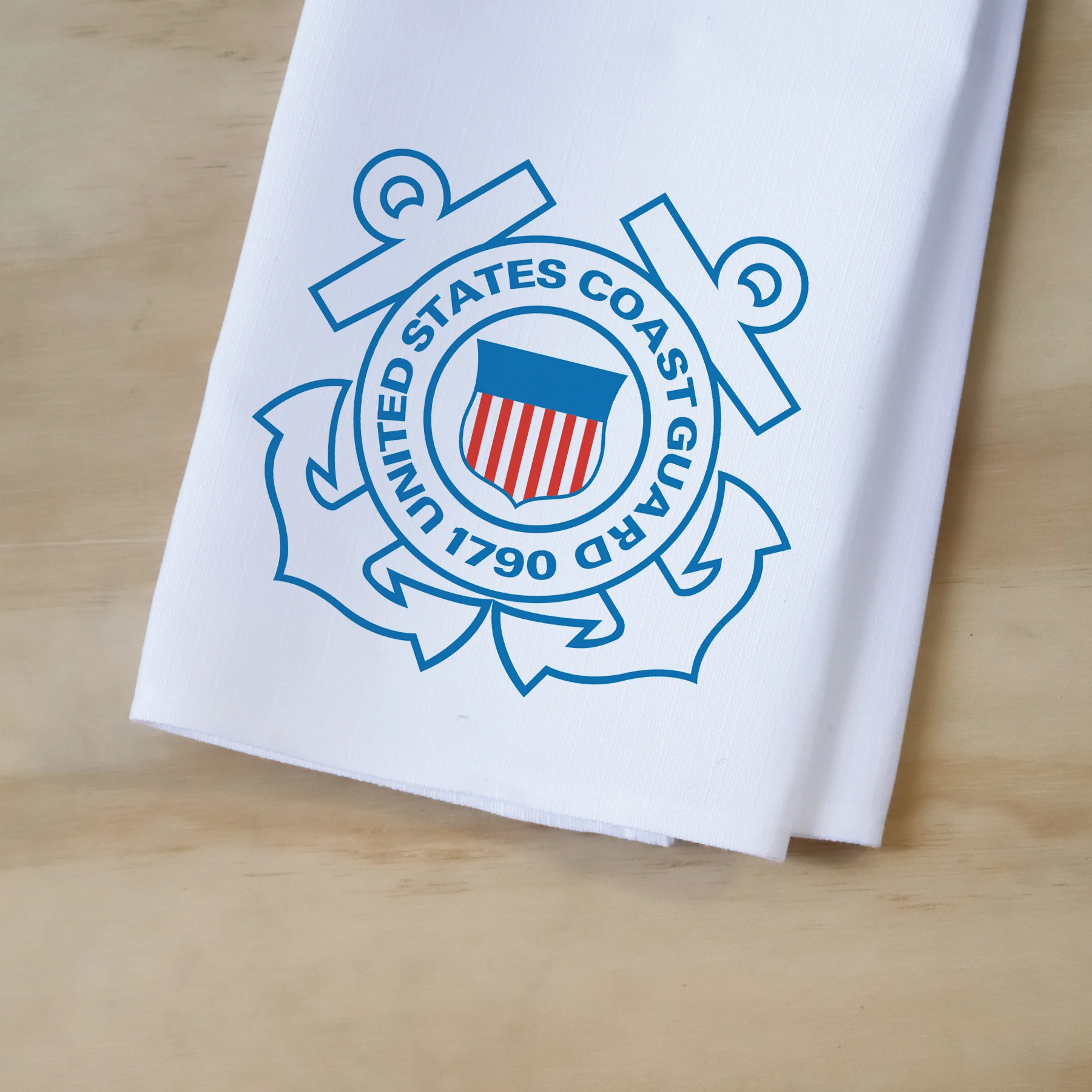 Little Birdie Coast Guard Emblem Tea Towel