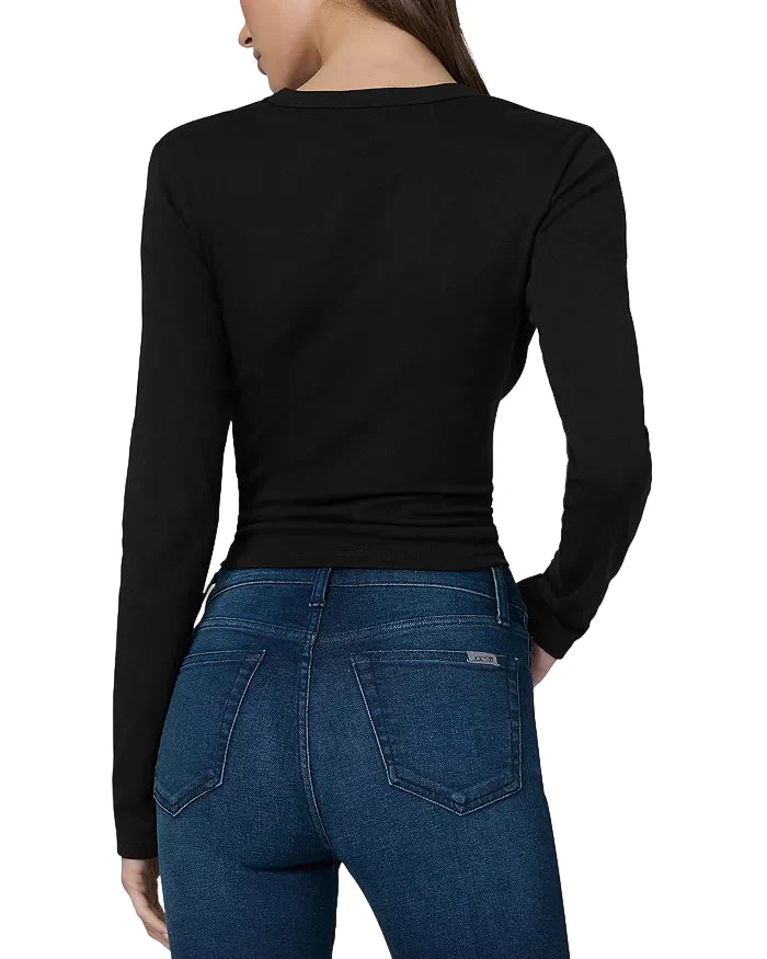 Joe's Jeans Womens Long Sleeve Baby T-Shirt - Image 2