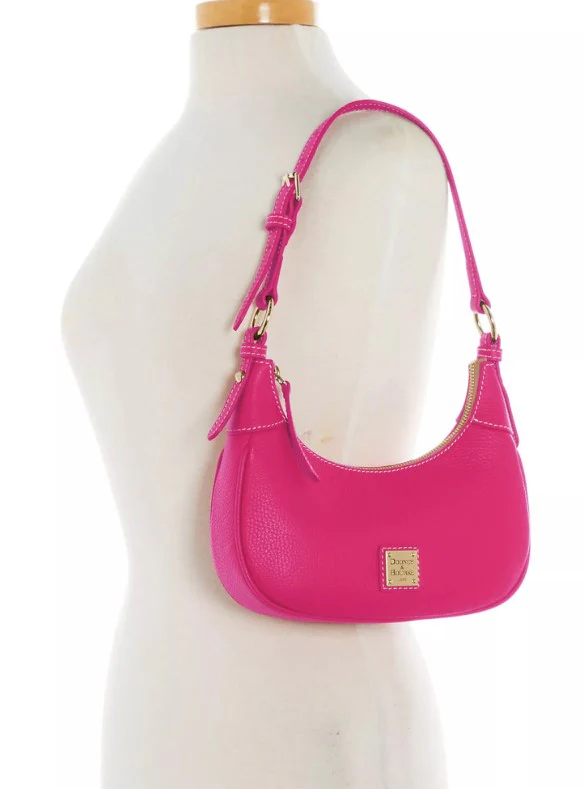 Dooney & Bourke Lucca Leather Hobo Handbag - Image 4