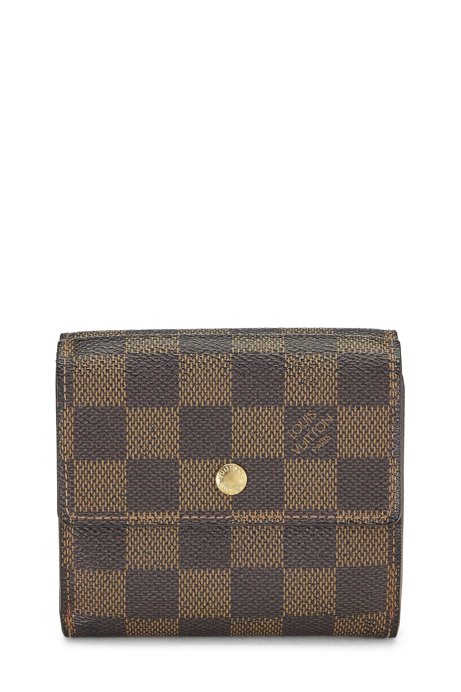 Louis Vuitton Damier Ebene Elise Wallet
