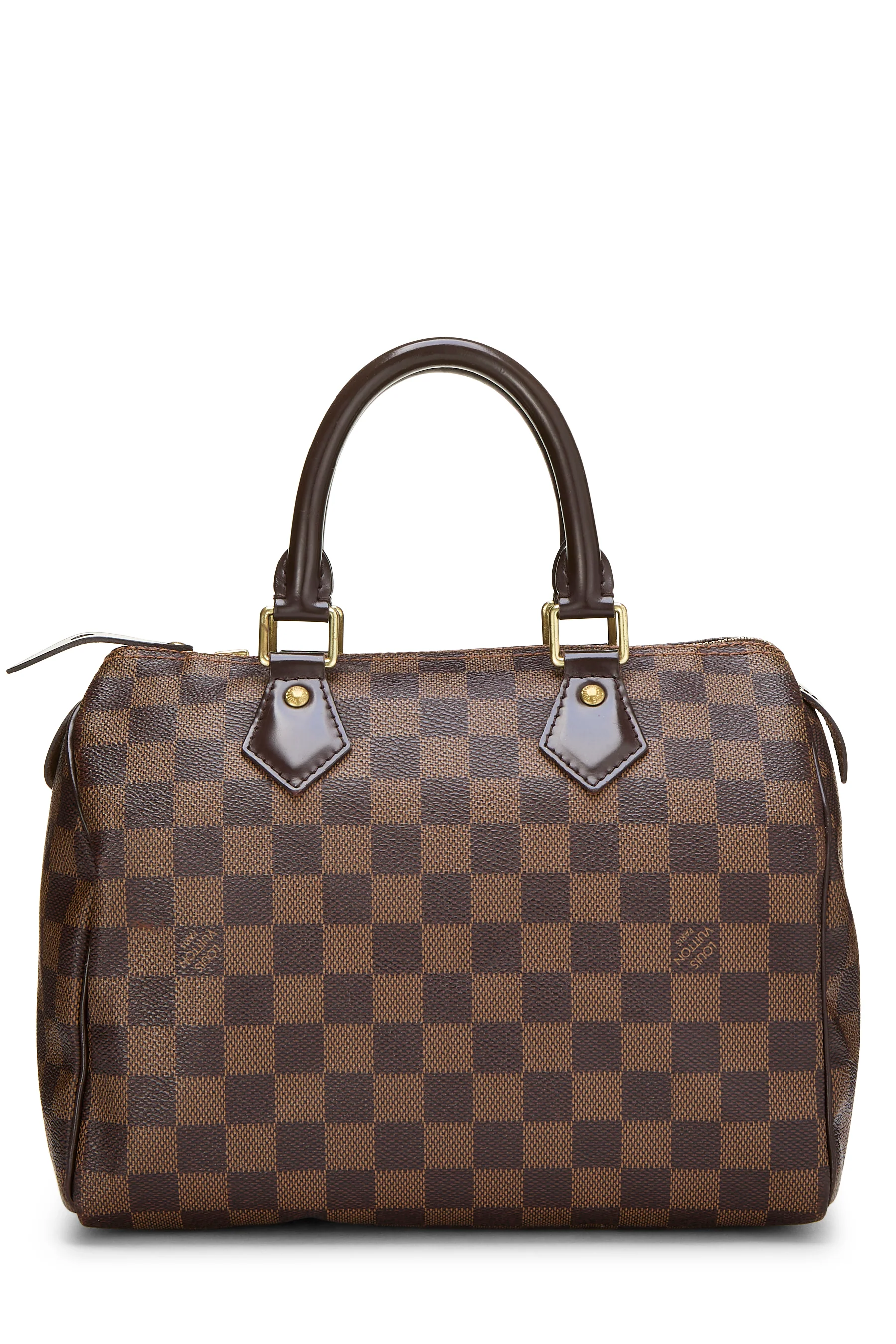 Louis Vuitton Damier Ebene Speedy Tote Handbag