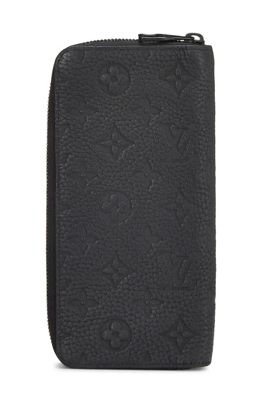 Louis Vuitton Black Monogram Taurillon Zippy Vertical Wallet - Image 3