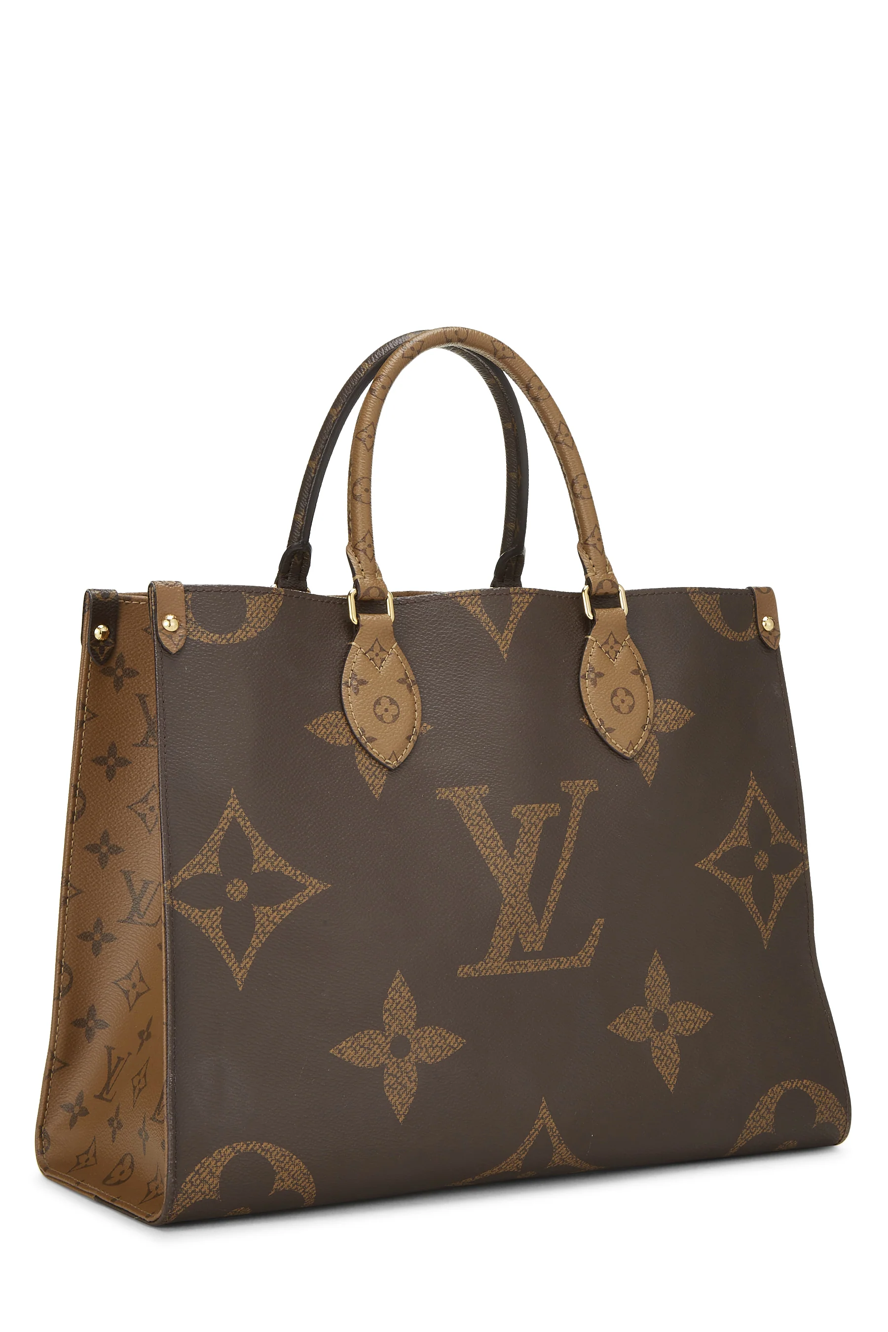 Louis Vuitton Monogram Reversed Giant On The Go MM Shoulder Handbag - Image 3