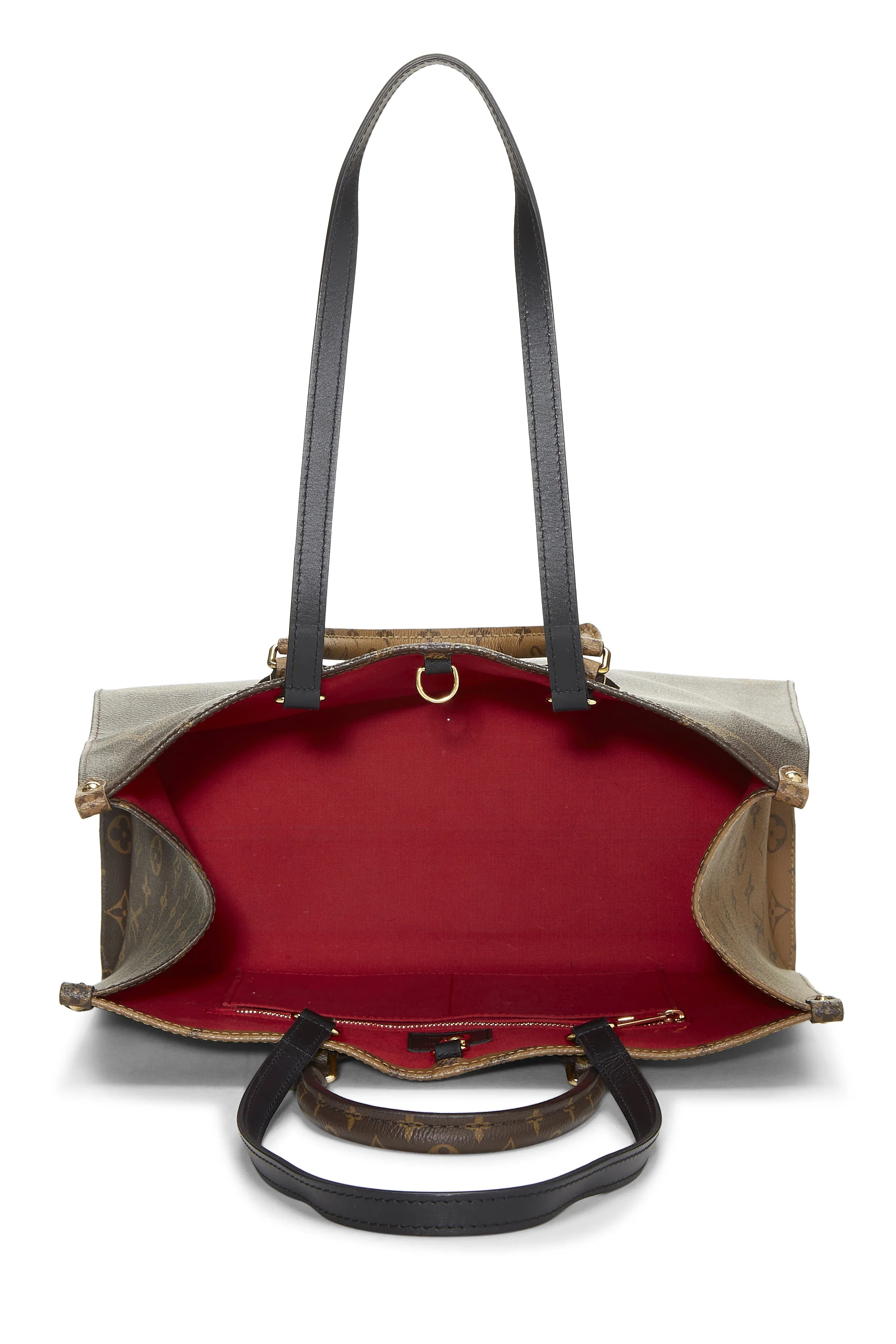 Louis Vuitton Monogram Reversed Giant On The Go MM Shoulder Handbag - Image 4
