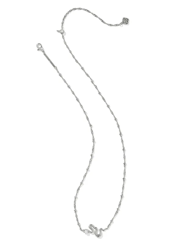 Kendra Scott Lyle Snake Short Pendant Necklace - Silver-Plated - Image 2