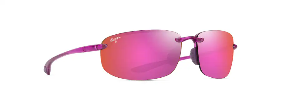 Maui Jim Ho'okipa Shiny Transparent Cyclamen Pink Frame - Maui Sunrise Lens - Polarized Sunglasses - Image 2