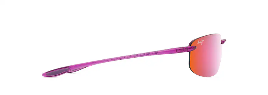 Maui Jim Ho'okipa Shiny Transparent Cyclamen Pink Frame - Maui Sunrise Lens - Polarized Sunglasses - Image 3