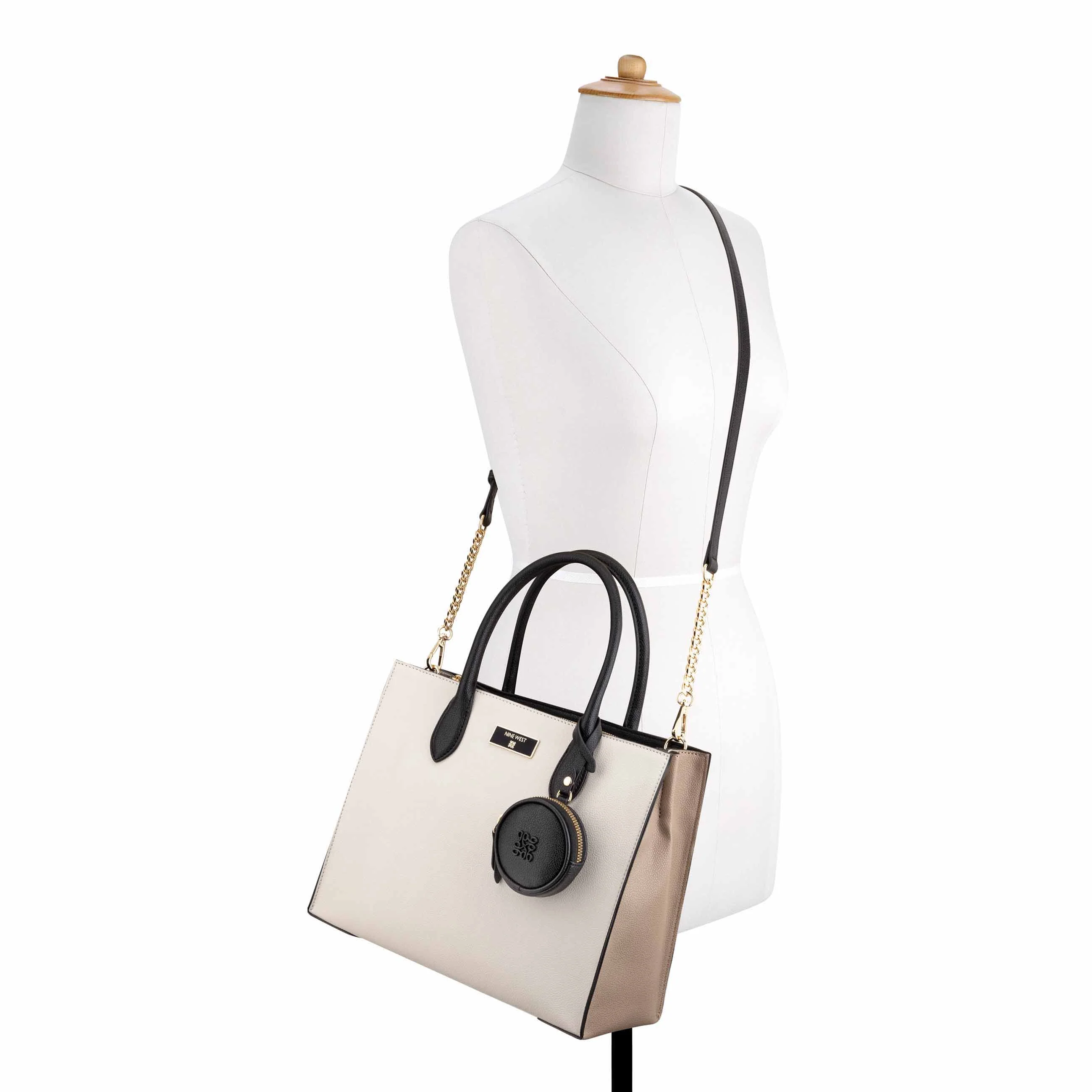 Nine West Magdalina Triple Compartment Shopper Tote Handbag - Image 5